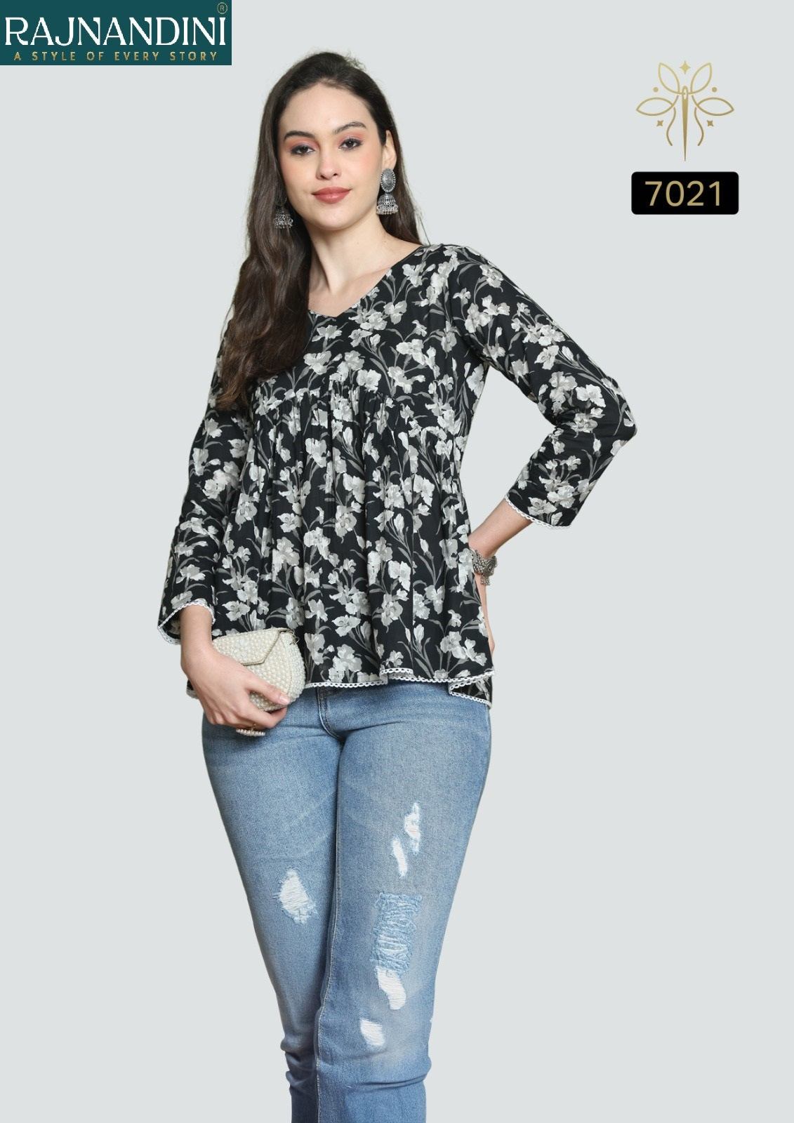 Aaradhya Vol 24 Rajnandini Cotton Stylish Short Tops Wholesale Rate