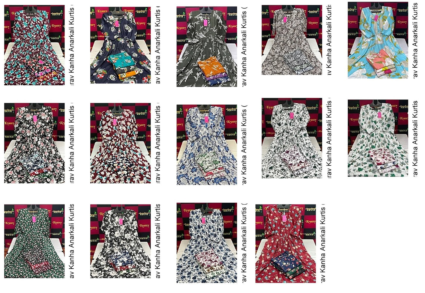 Aarav Kanha Rinkle Anarkali Kurtis Exporter