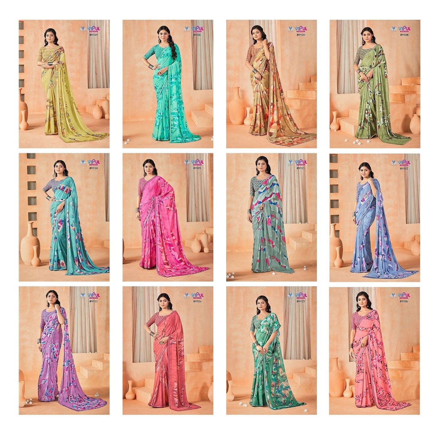 Aardhya Vol 2 Vipul Weightless Sarees Wholesaler Gujarat