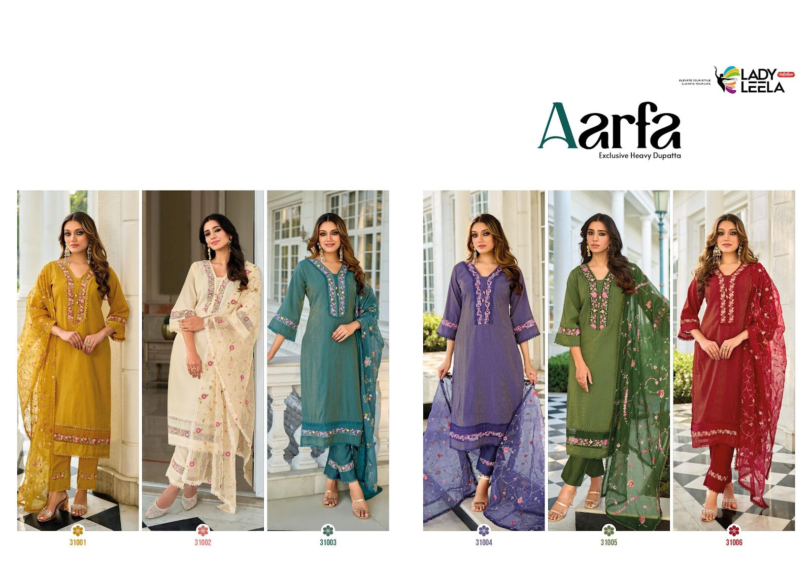 Aarfa Ladyleela Swiss Readymade Pant Style Suits Wholesale Price