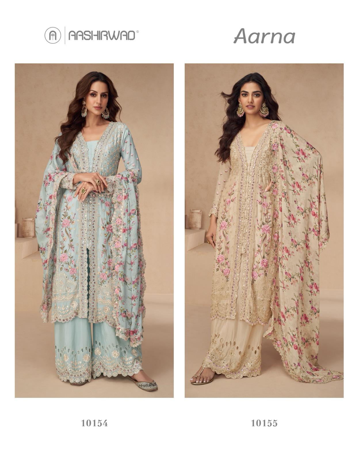 Aarna Aashirwad Creation Chinnon Pakistani Readymade Suits Wholesale Price