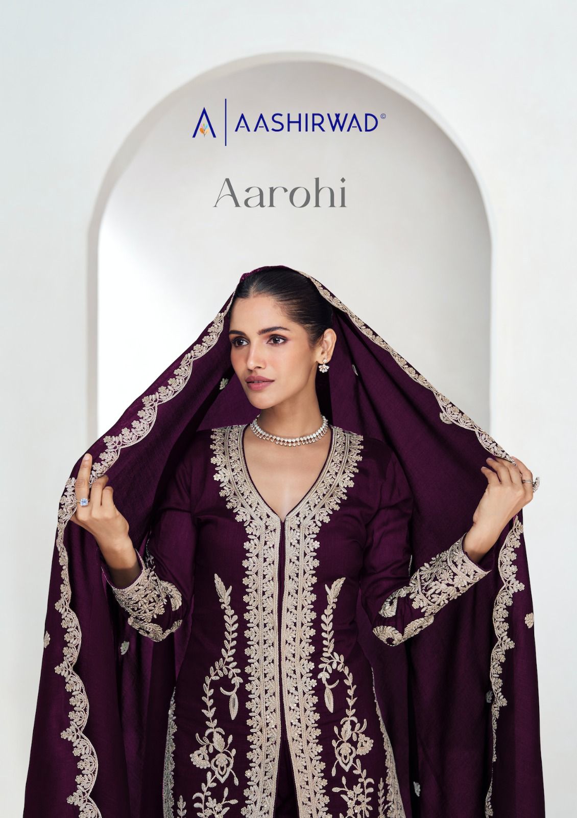 Aarohi Aashirwad Creation Premium Silk Readymade Suits Exporter Ahmedabad
