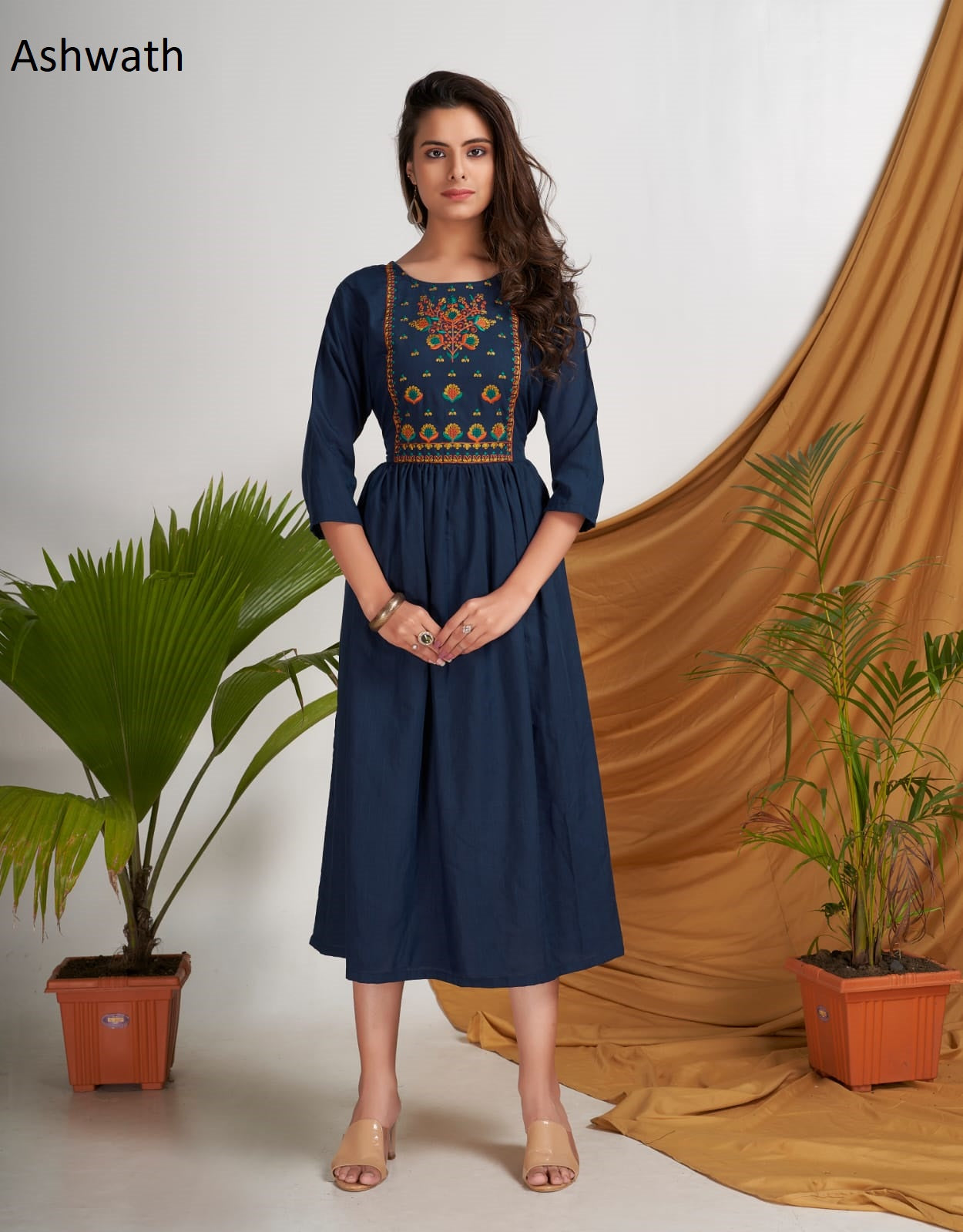 Aarvi Ashwath Magic Cotton Anarkali Kurtis Exporter Gujarat