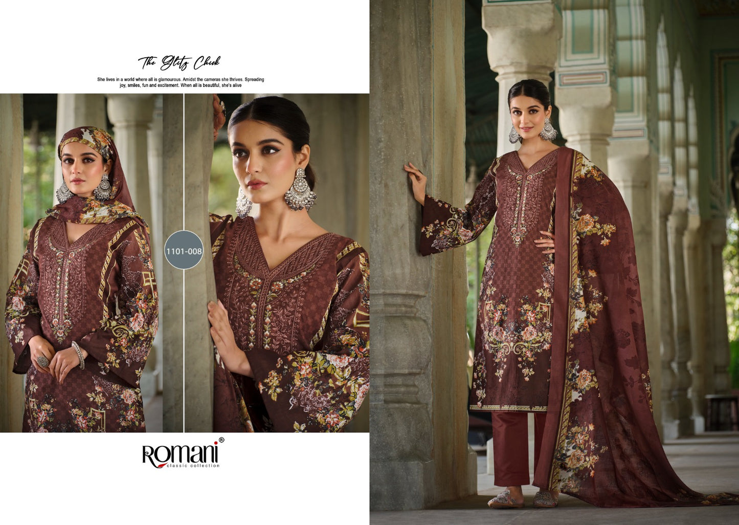 Aarzu Vol 17 Romani Cotton Karachi Salwar Suits Supplier Ahmedabad