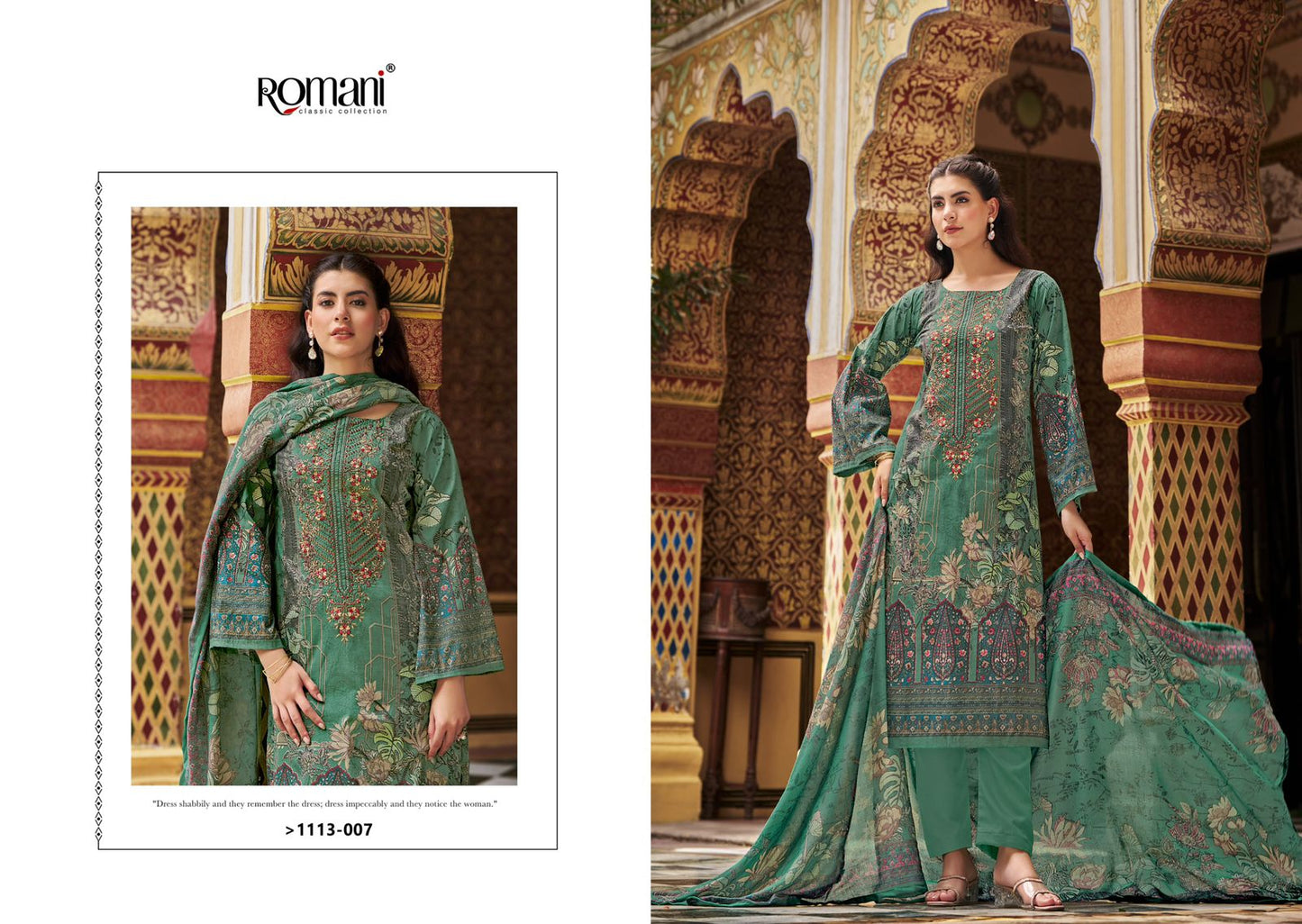 Aarzu Vol 22 Romani Cotton Karachi Salwar Suits Supplier Gujarat