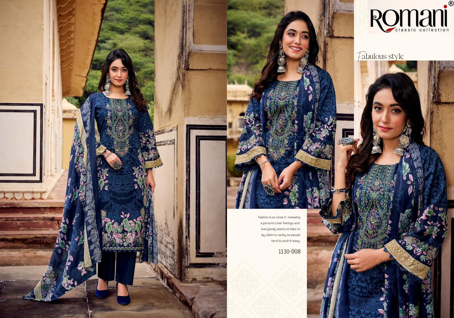 Aarzu Vol 27 Romani Cotton Karachi Salwar Suits Manufacturer
