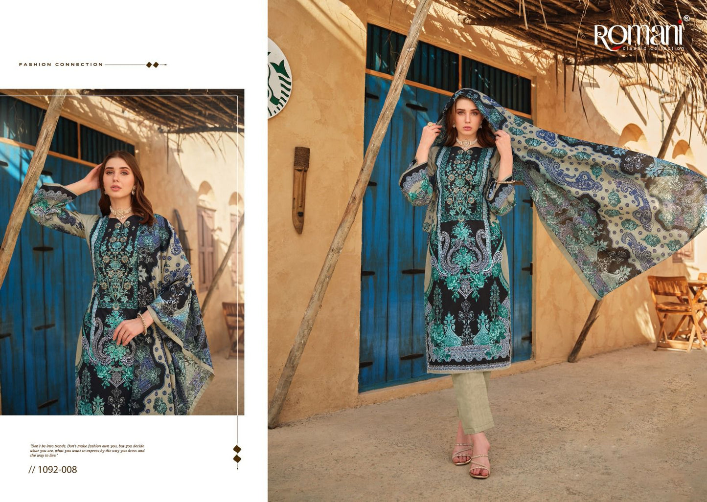 Aarzu Vol 9 Romani Cotton Karachi Readymade Suits Exporter India