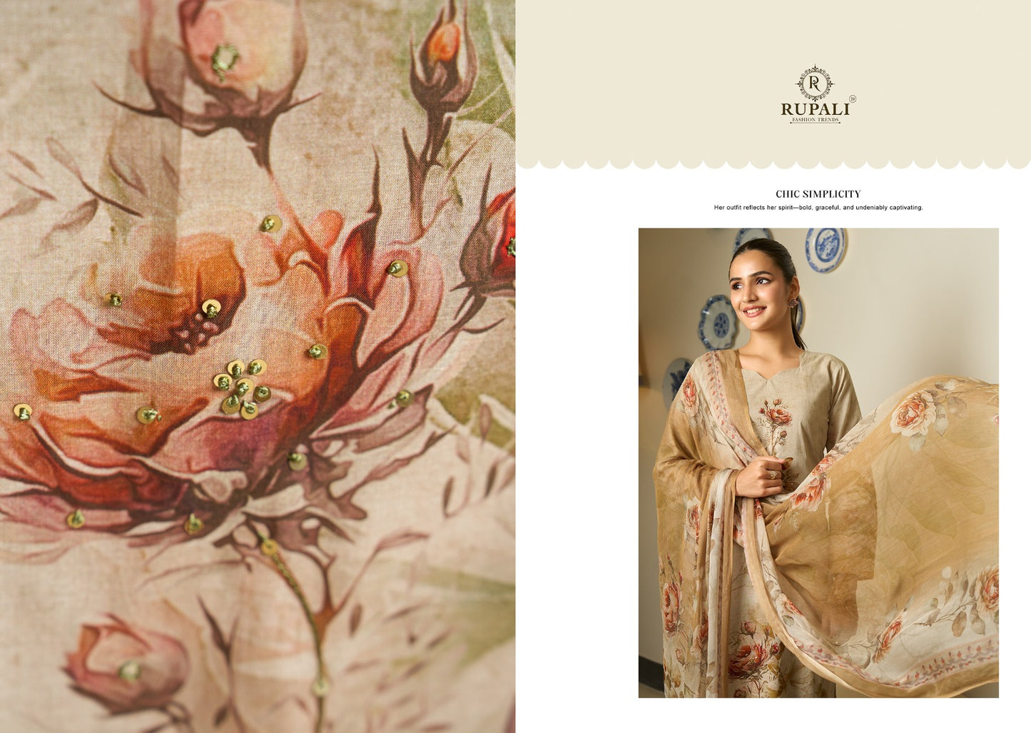 Aaveri Rupali Cambric Lawn Karachi Salwar Suits Wholesale Price