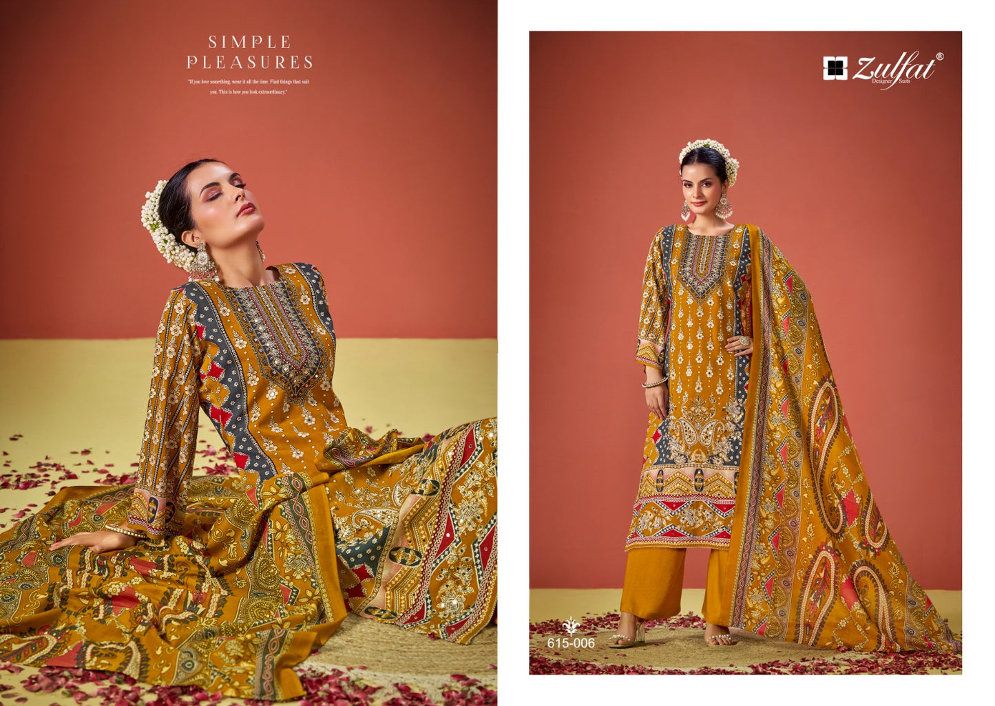 Aayat Vol 11 Zulfat Designer Viscose Rayon Karachi Salwar Suits Wholesaler