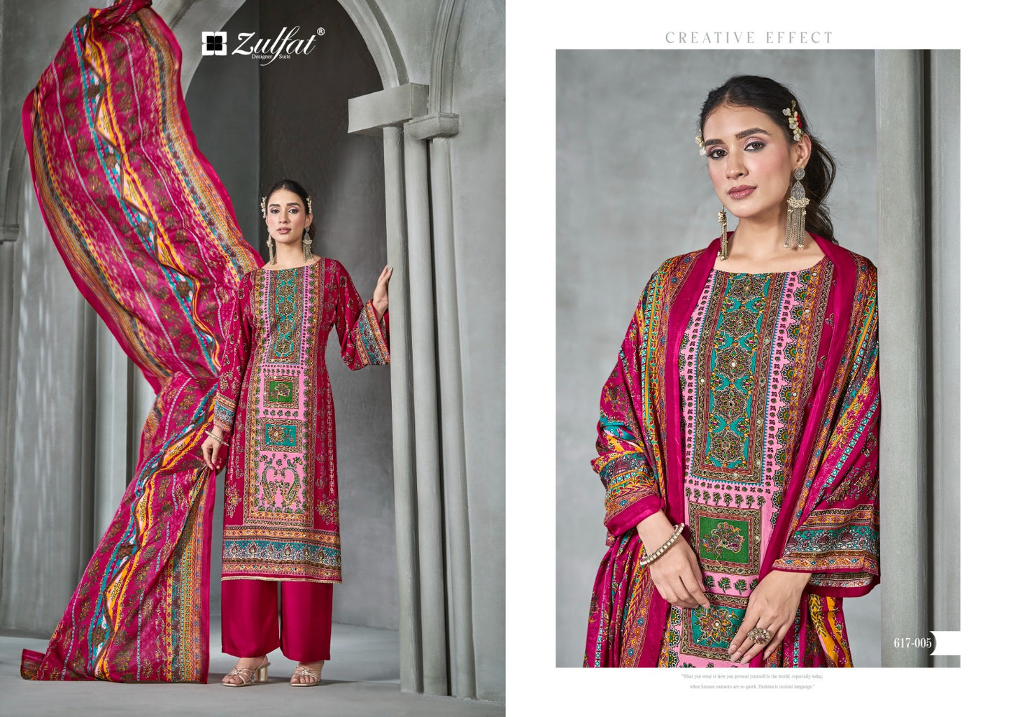 Aayat Vol 13 Zulfat Designer Viscose Rayon Karachi Salwar Suits Exporter India