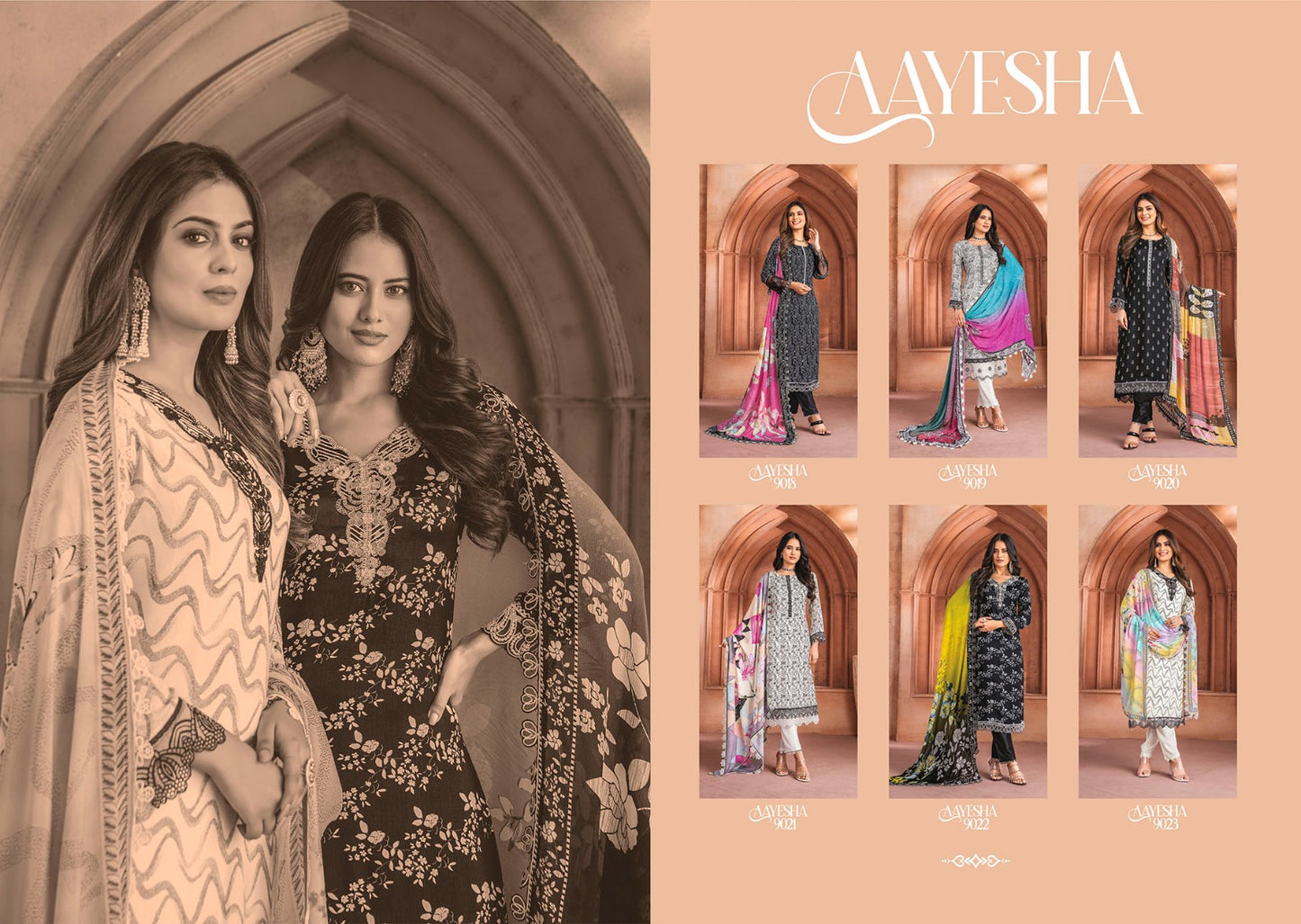 Aayesha Bela Fashion Muslin Pant Style Suits Supplier India