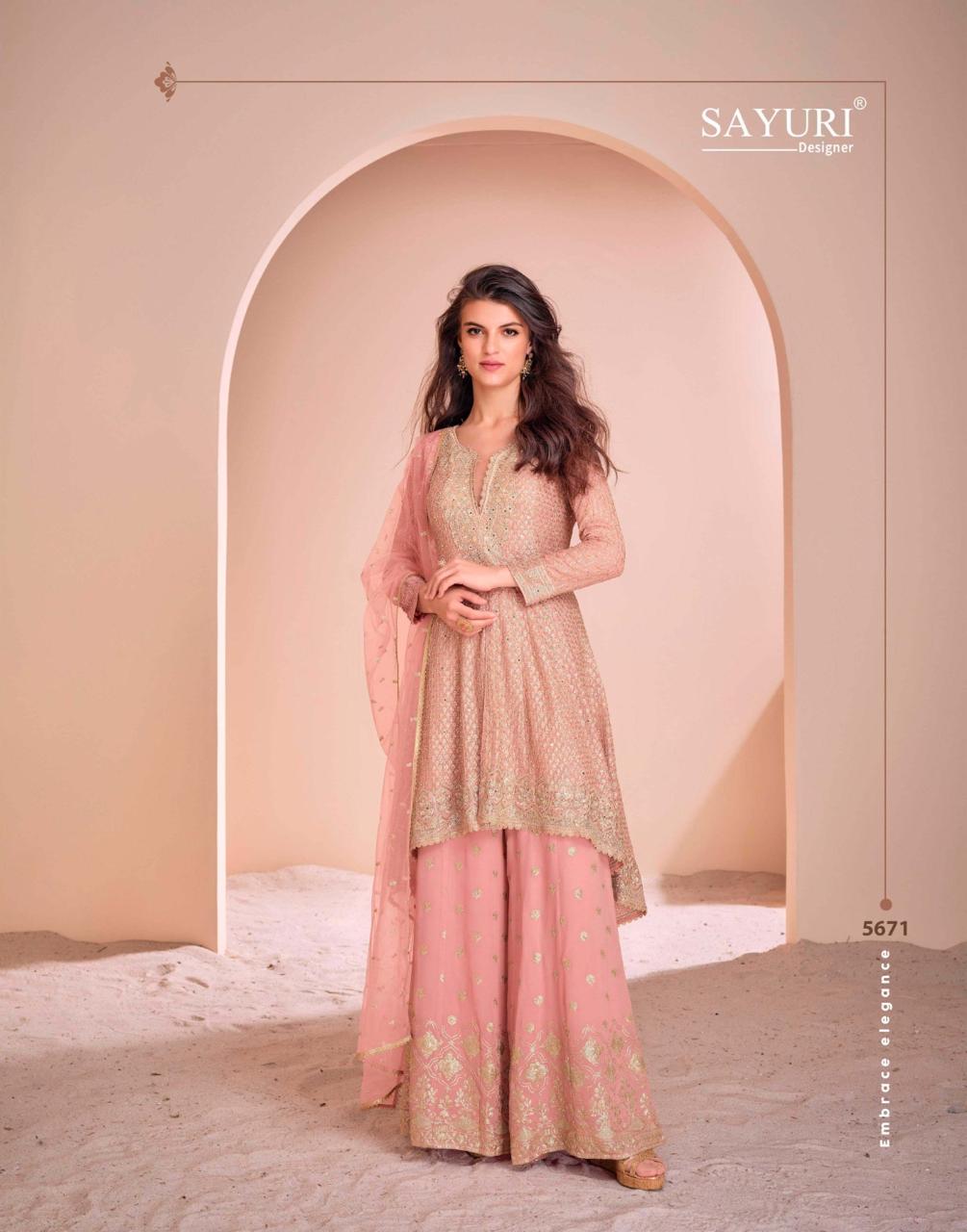 Aayna Nx Sayuri Georgette Readymade Sharara Suits Wholesale Rate