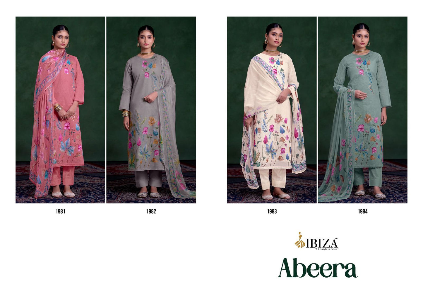 Abeera Ibiza Pure Organdy Pant Style Suits Supplier