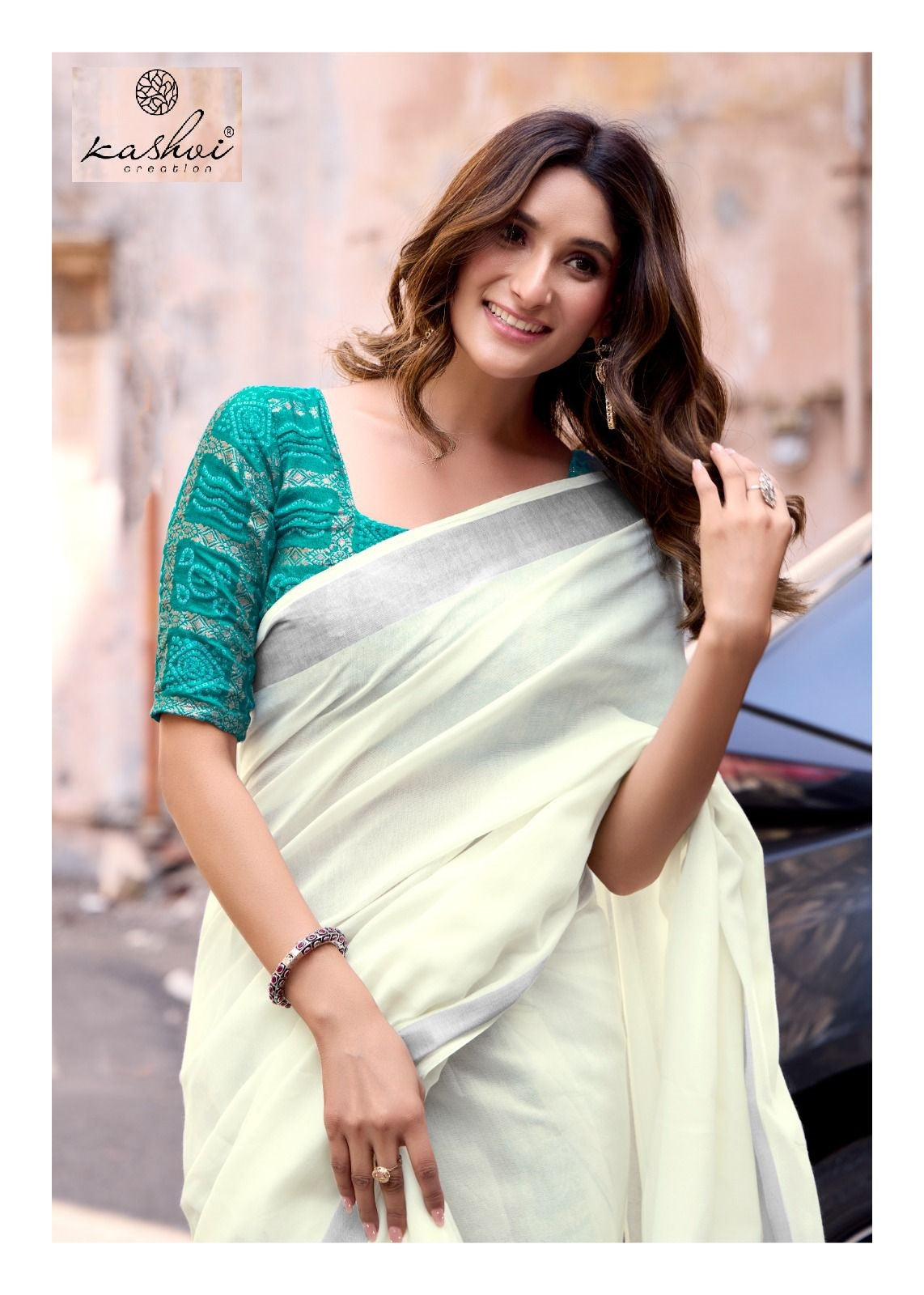 Abhilasha Vol 7 Kashvi Creation Linen Silk Sarees Wholesaler India