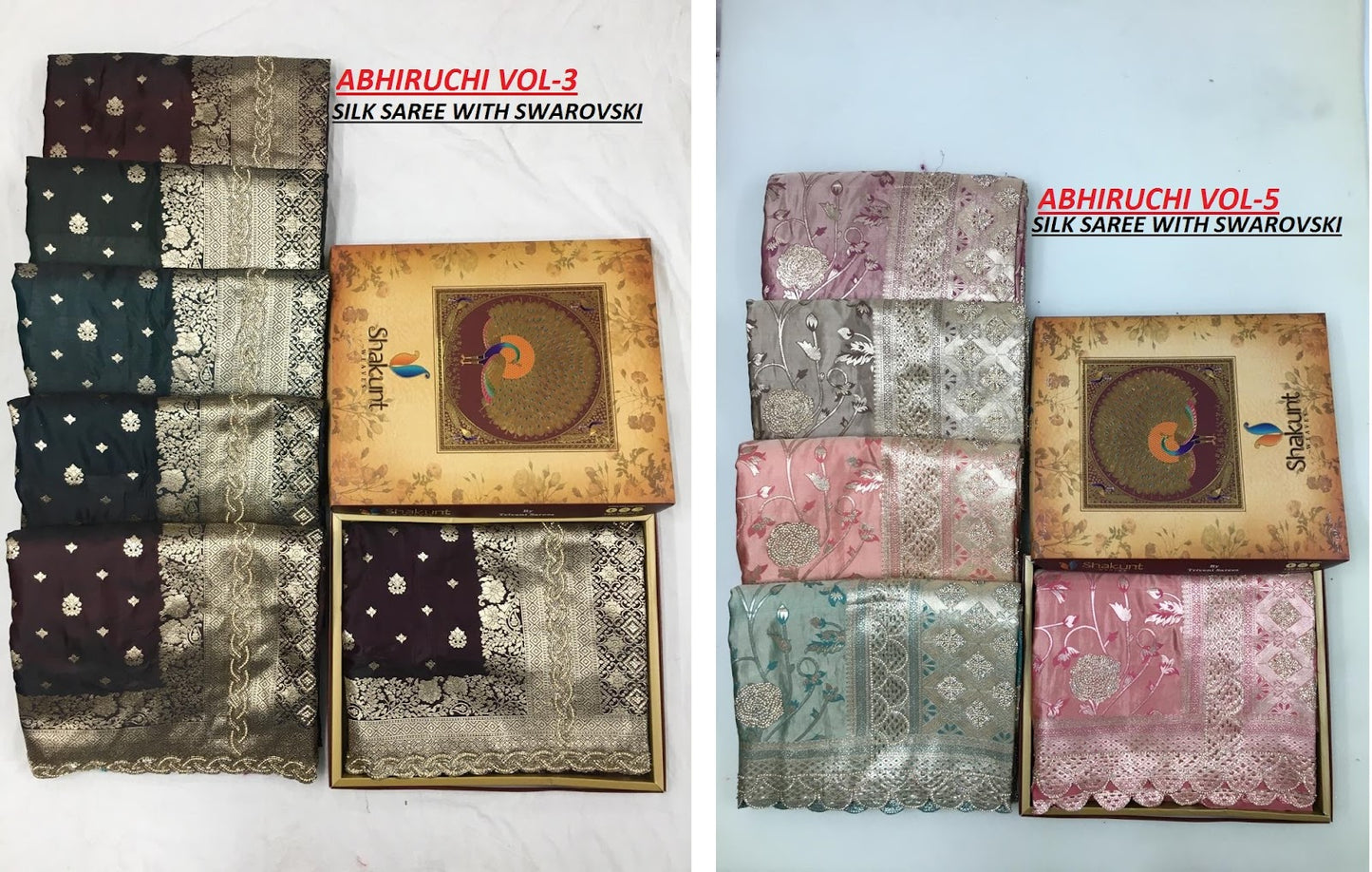 Abhiruchi Vol 3-5 Shakunt Silk Sarees Manufacturer