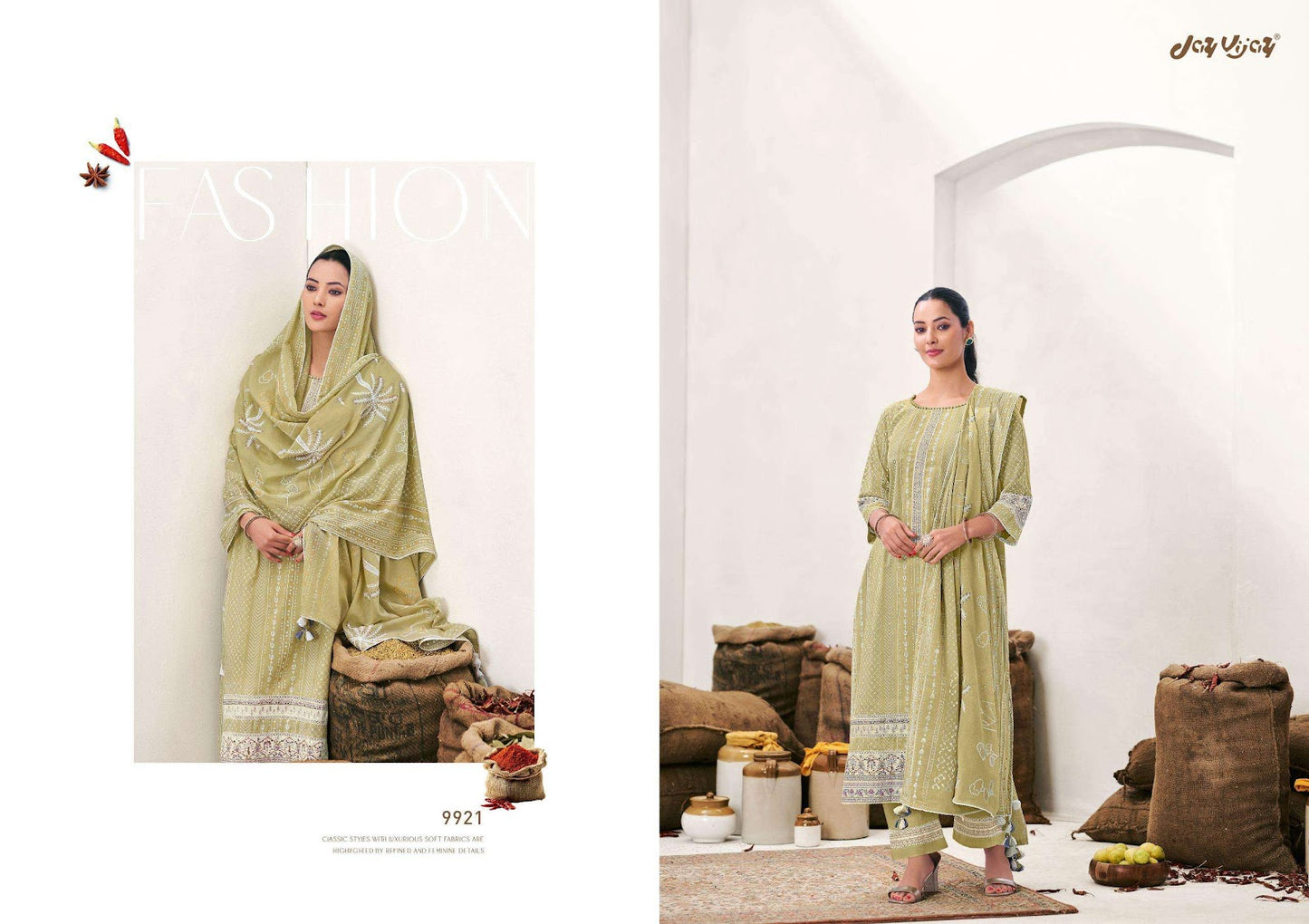 Achari Jay Vijay Pure Cotton Pant Style Suits Manufacturer