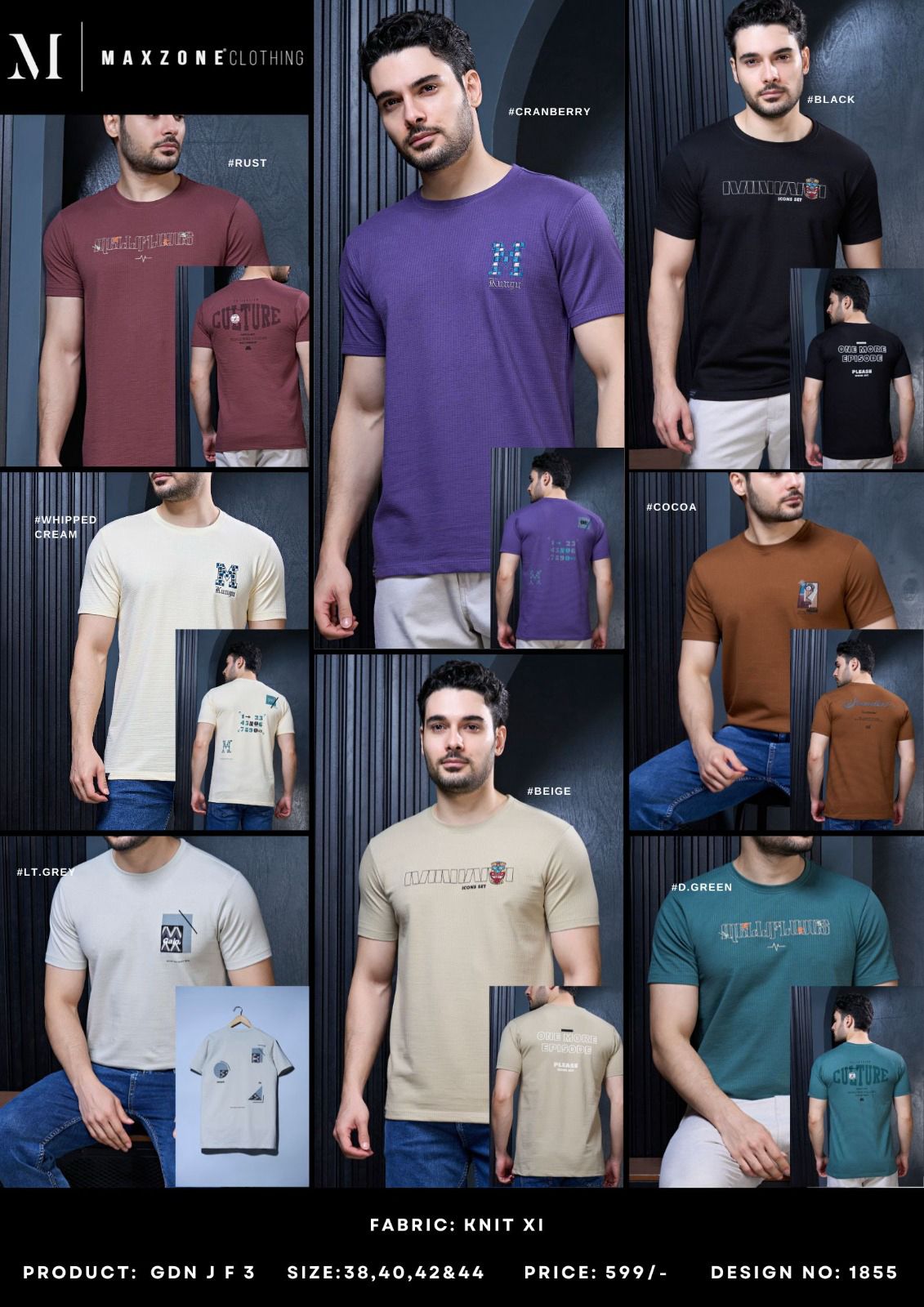 Adam Div Series Gdn J F 3 Maxzone Clothing Mens Tshirts Wholesaler India