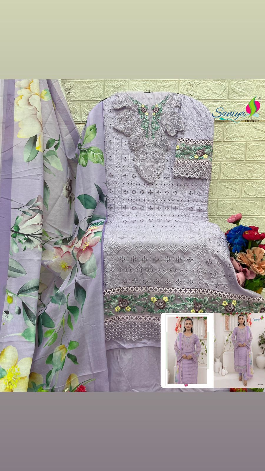 Adan Libas Chikankari Vol 34 Saniya Trendz Cotton Pakistani Salwar Suits Exporter Gujarat