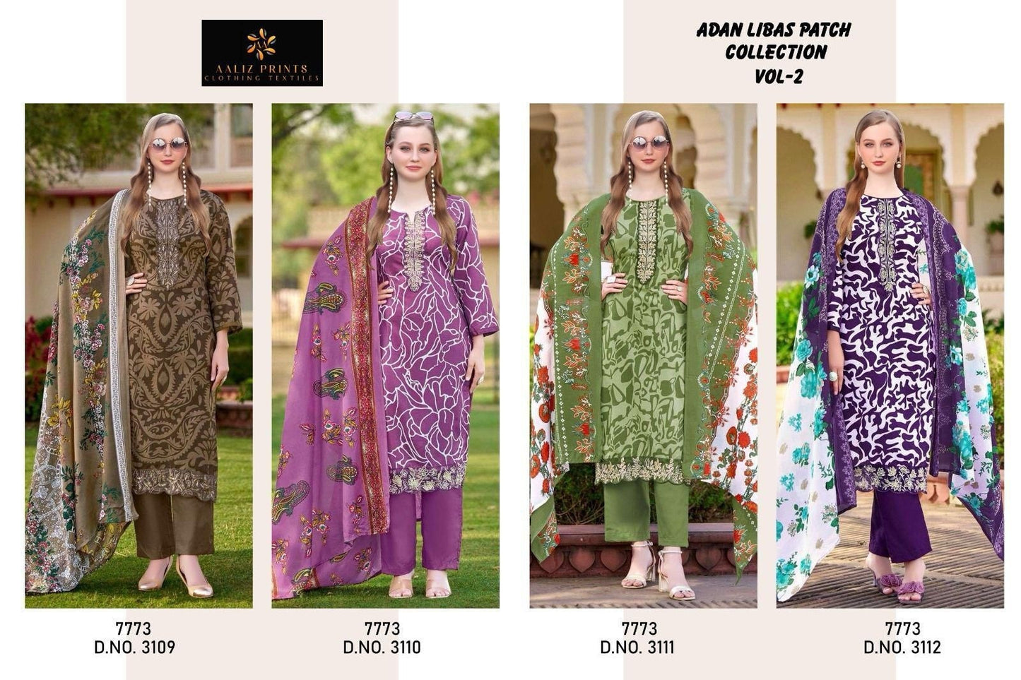 Adan Libas Patch Collection Vol 2 Aaliz Prints Cotton Karachi Salwar Suits Exporter India