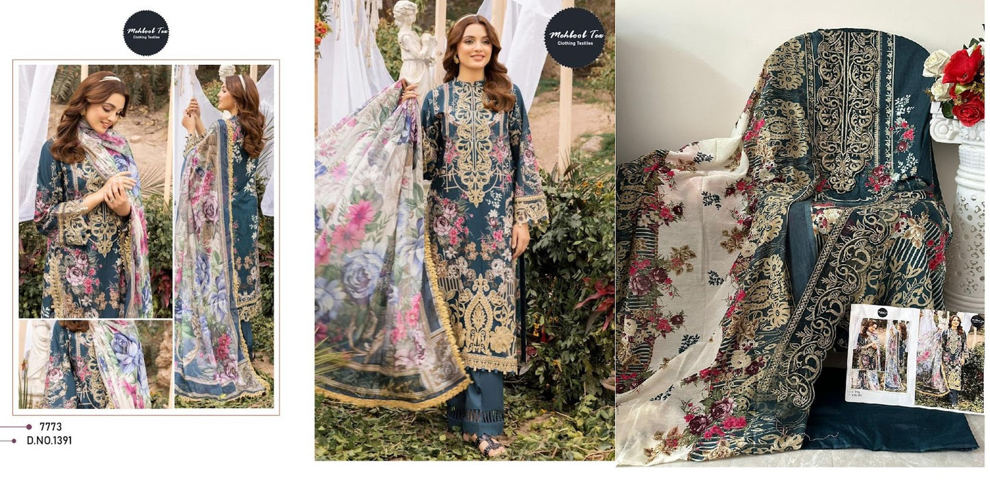 Adan Libas Vol 1 Mehboob Tex Pure Cotton Pakistani Salwar Suits Manufacturer Gujarat