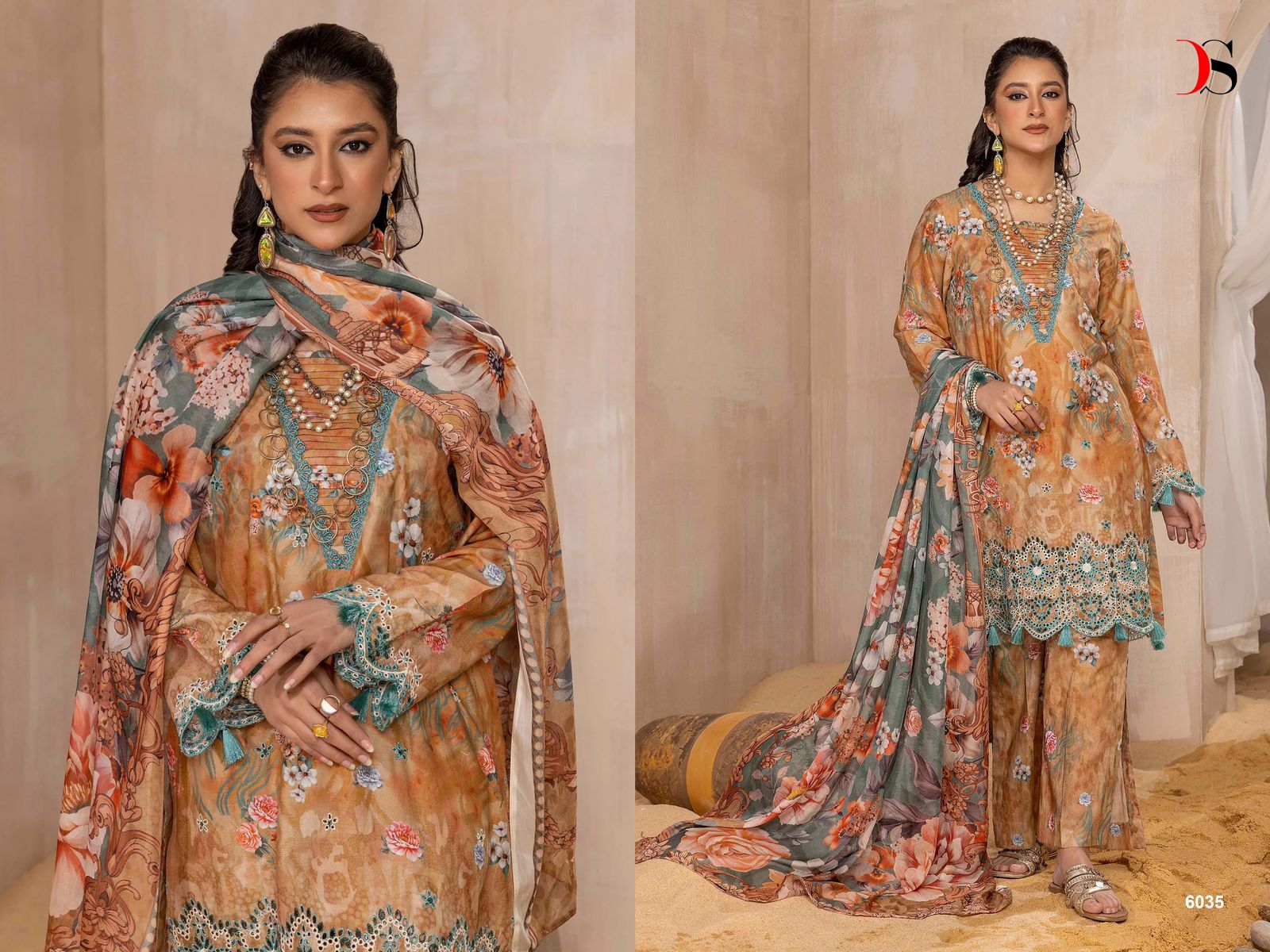 Adans Print Kari Lawn 2024 Deepsy Pure Cotton Pakistani Salwar Suits