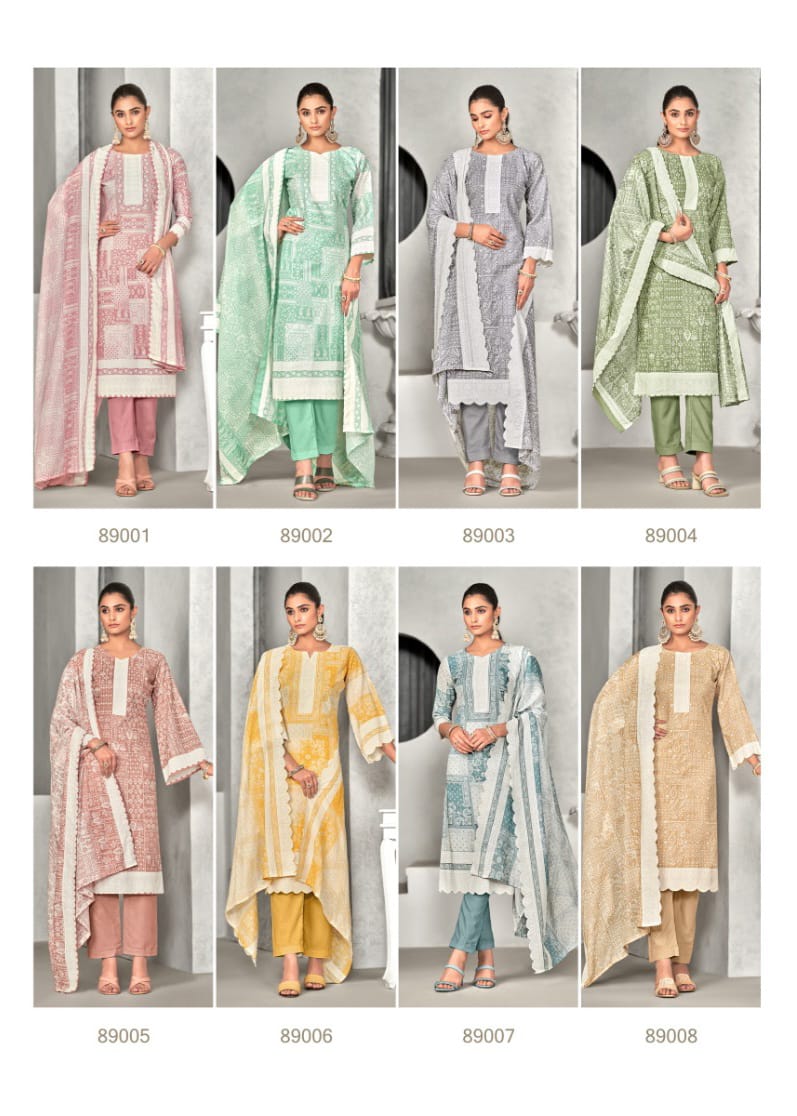 Adhira Vol 7 Skt Pure Cotton Pant Style Suits