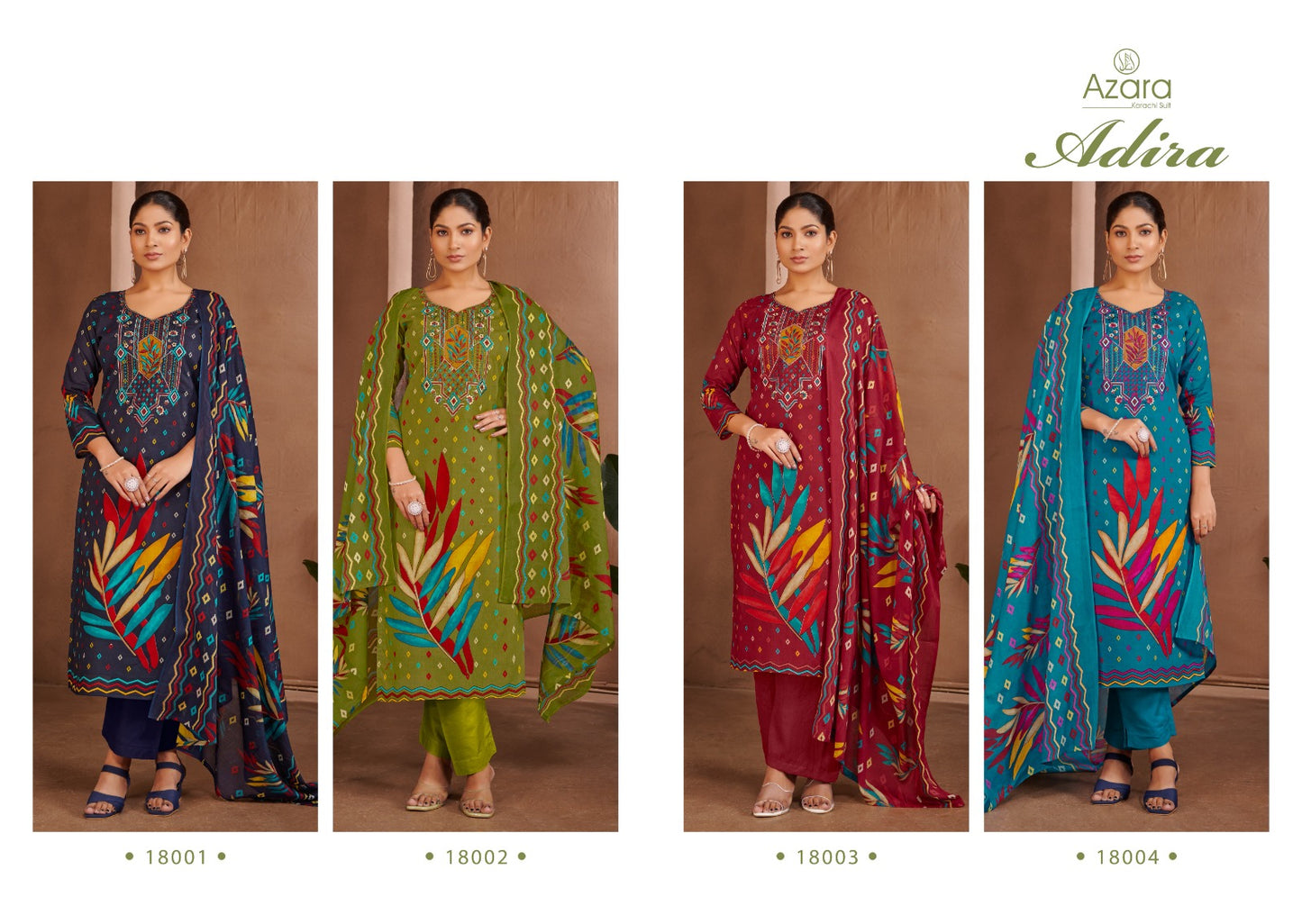 Adira Radhika Fashion Azara Lawn Karachi Salwar Suits Supplier India