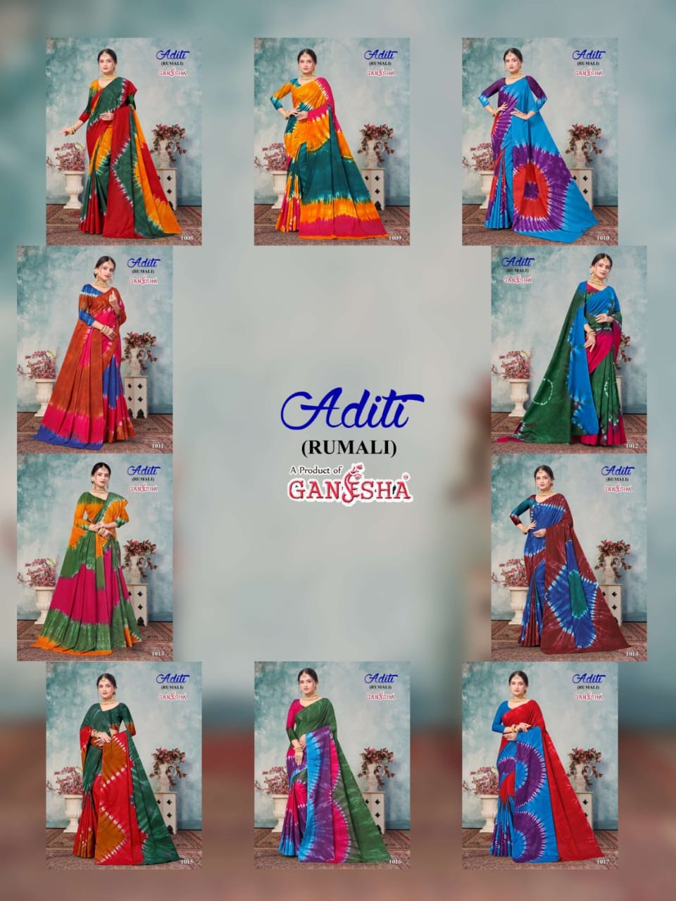 Aditi Vol 1 Ganesha Mal Cotton Sarees Wholesale Rate