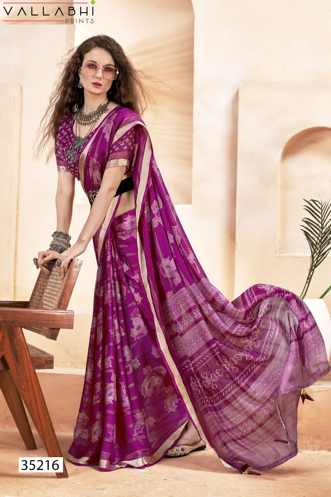 Agnija Vol 2 Vallabhi Prints Georgette Sarees Wholesale