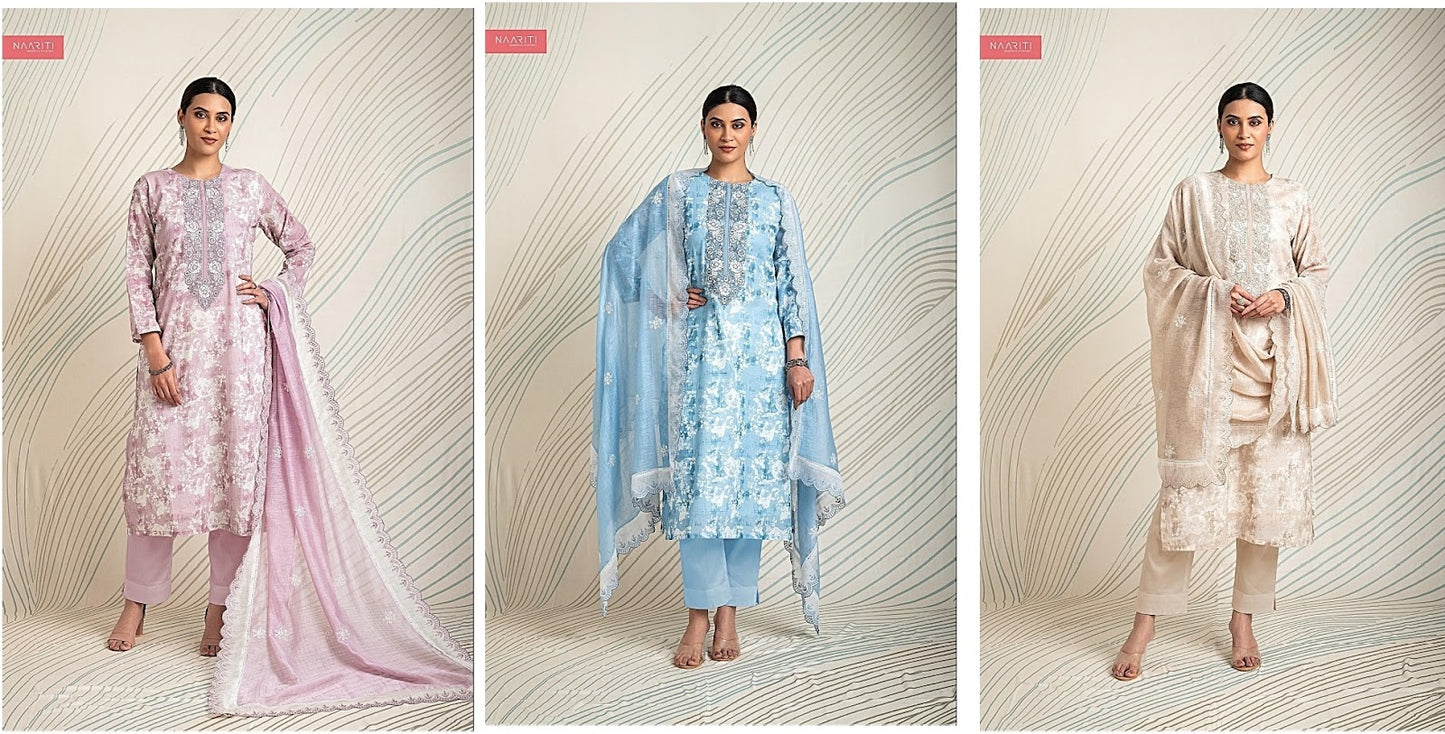 Ahana Naariti Linen Pant Style Suits Exporter