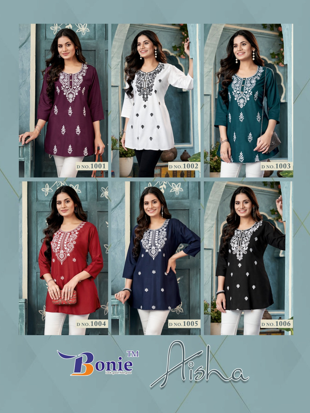 Aisha Vol 1 Bonie Rayon Short Kurtis Wholesale Rate