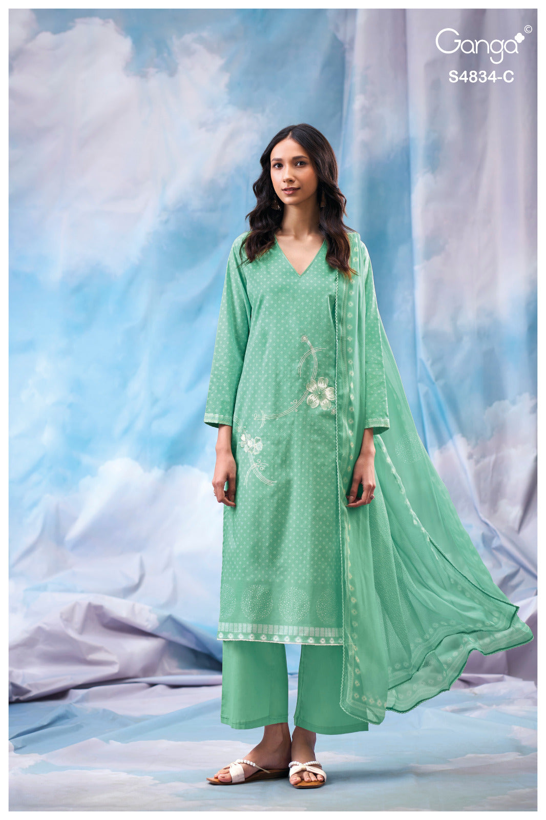 Aislinn S4834 Ganga Cotton Pant Style Suits Exporter
