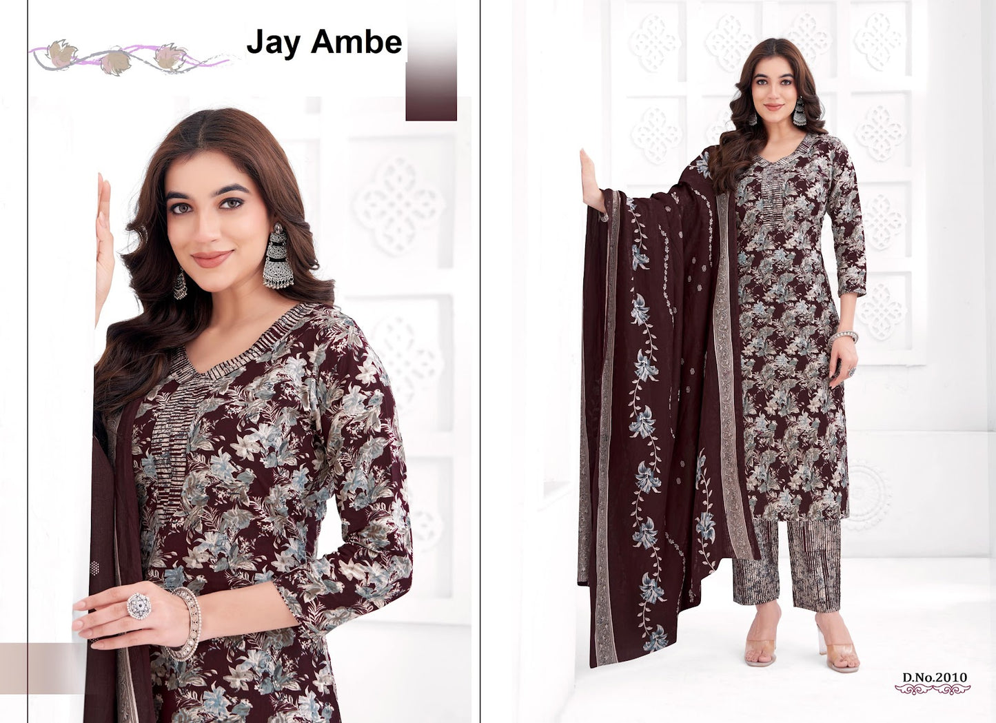 Akshara Vol 2 Jay Ambe Readymade Cotton Pant Suits Wholesale Price