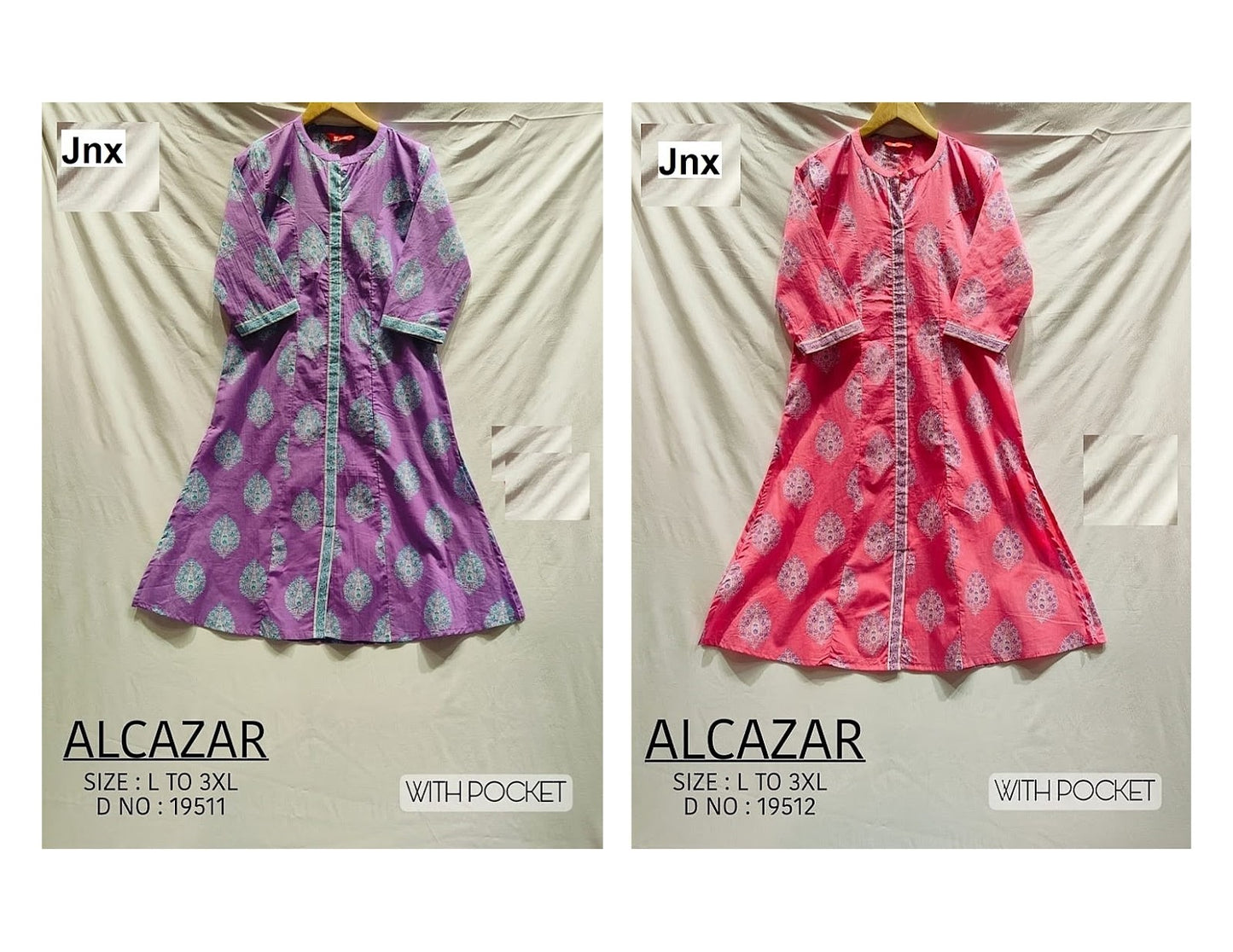 Al Cazar 100625 Jnx Cotton Kurti With Pocket Manufacturer Gujarat