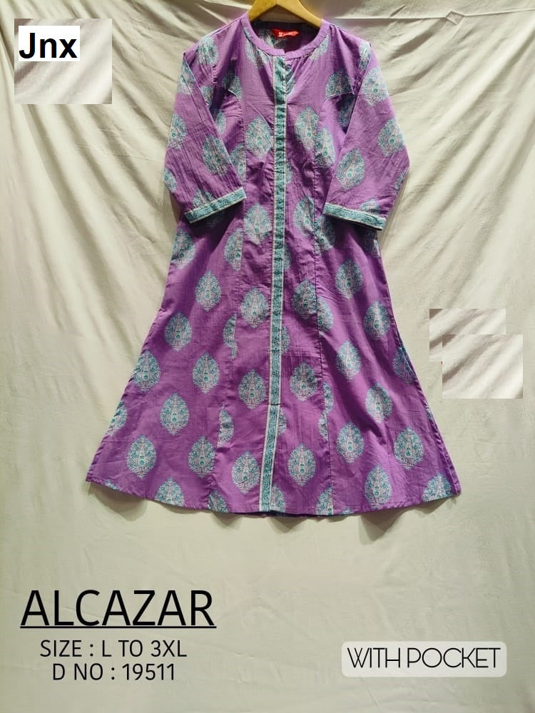 Al Cazar 100625 Jnx Cotton Kurti With Pocket Manufacturer Gujarat