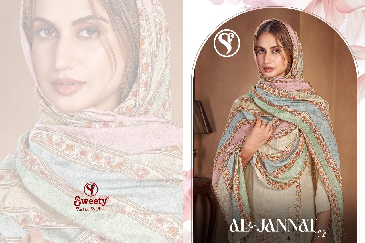 Al Jannat Sweety Fashion Viscose Muslin Pant Style Suits Exporter India