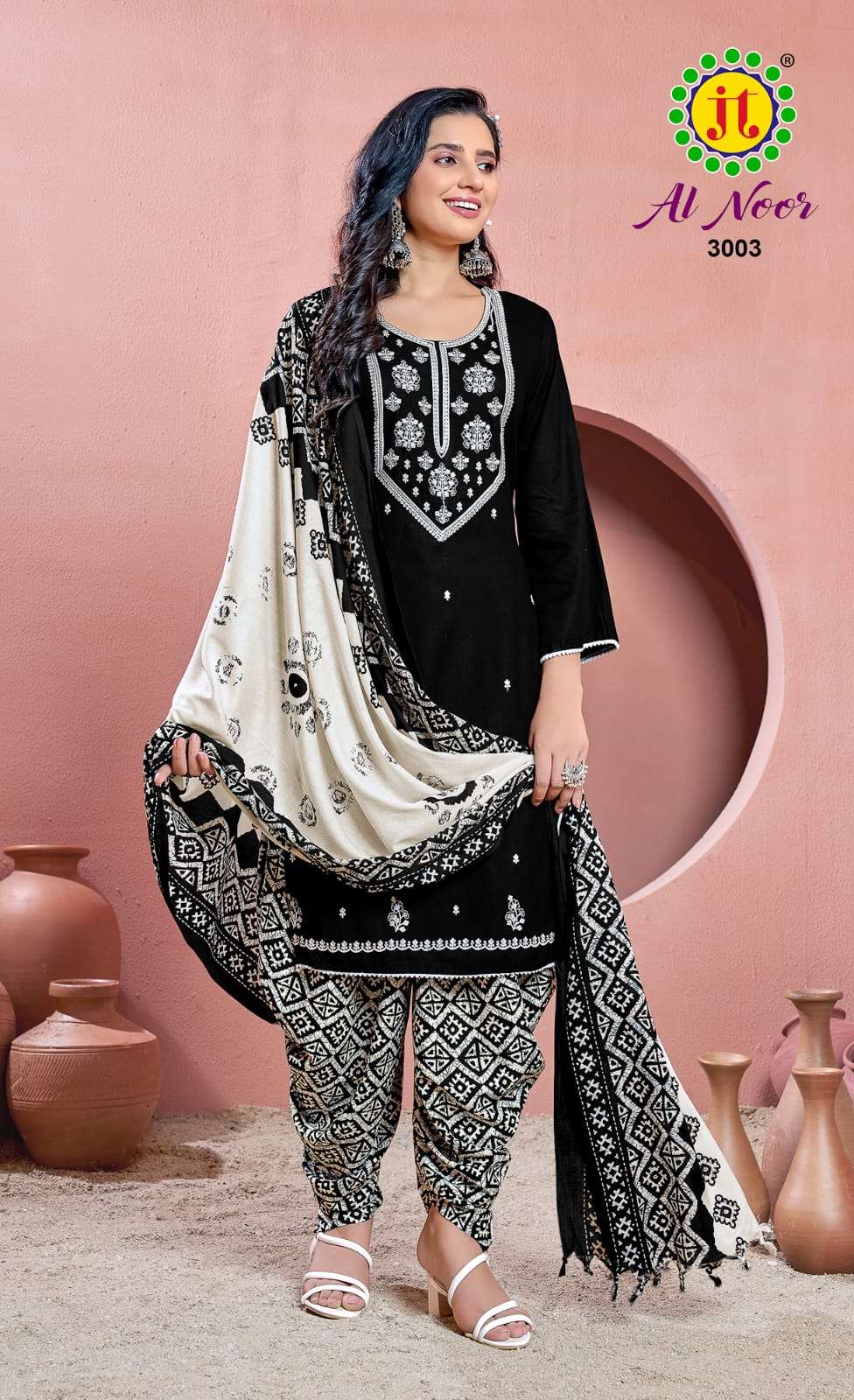 Al Noor Vol 3 Jt Rayon Salwar Suits Wholesale Price