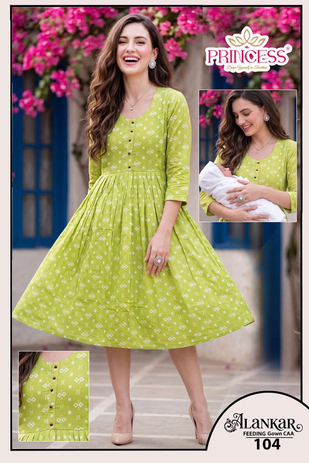 Alankar Princess Creation Reyon Anarkali Kurtis Wholesaler