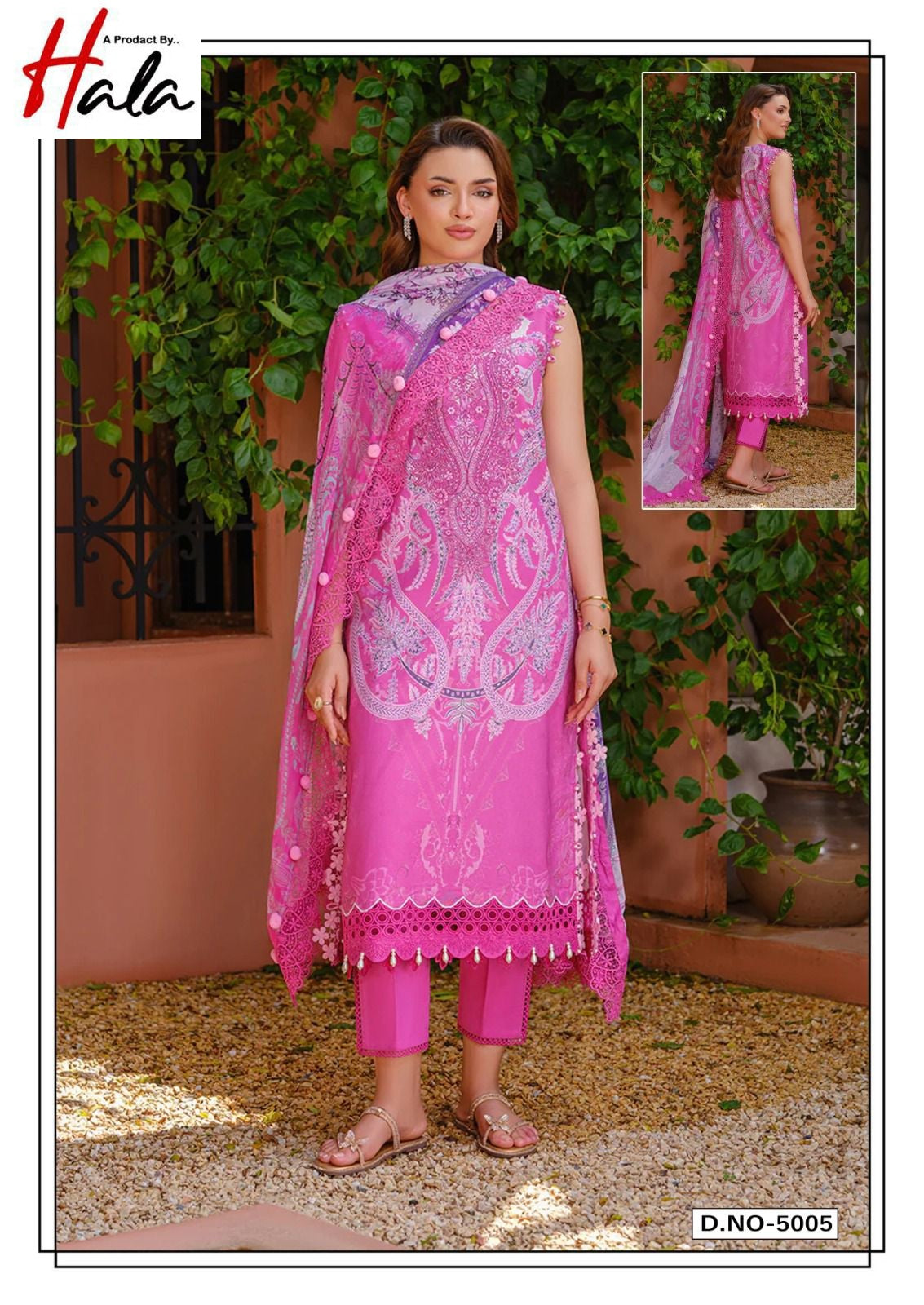 Alara Vol 5 Heavy Lawn Cotton Collection Hala Karachi Readymade Suits Wholesaler Gujarat