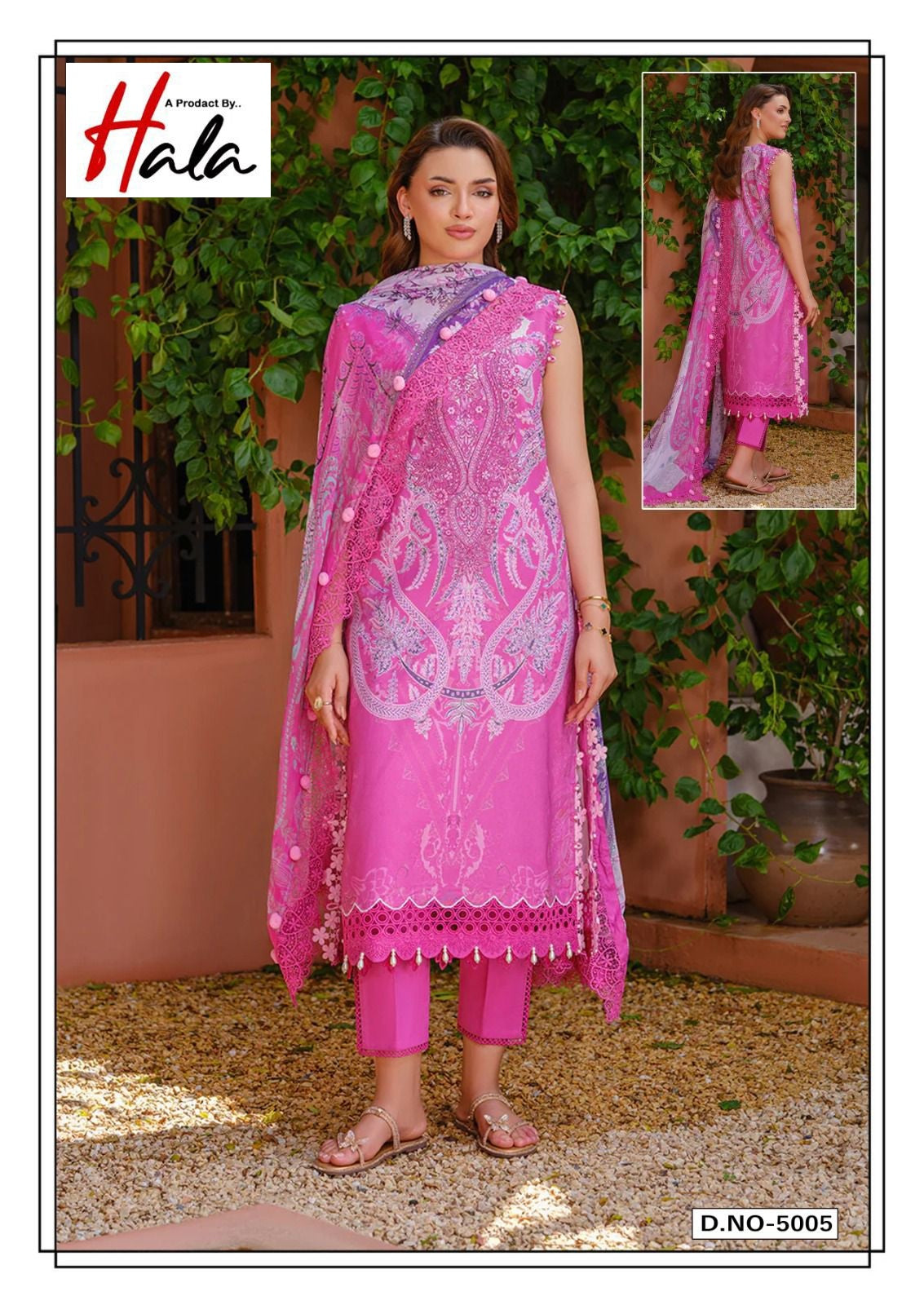 Alara Vol 5 Heavy Lawn Cotton Collection Hala Pure Lawn Cotton Karachi Salwar Suits Exporter