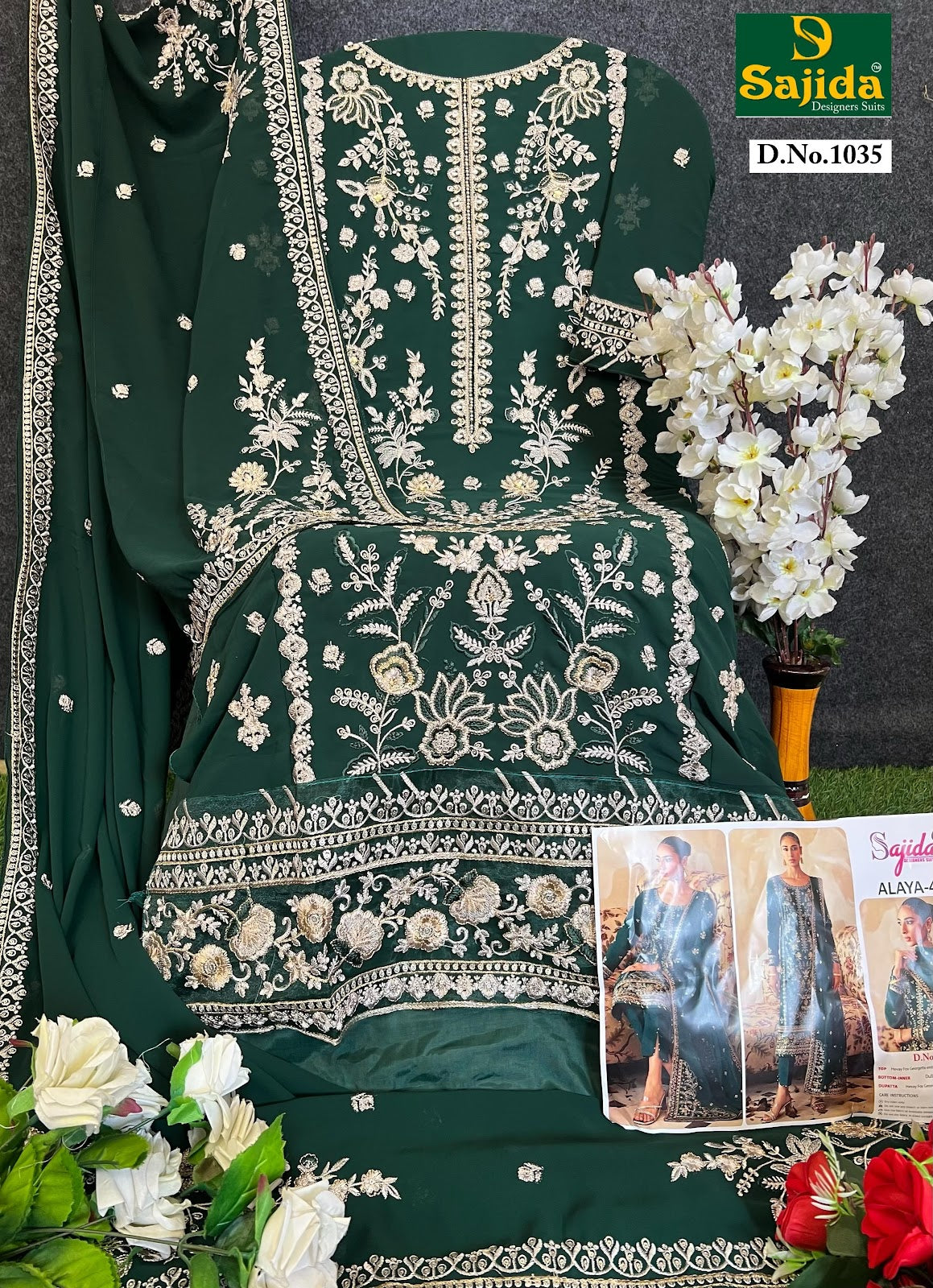 Alaya Vol 4 Sajida Georgette Pakistani Salwar Suits Exporter India