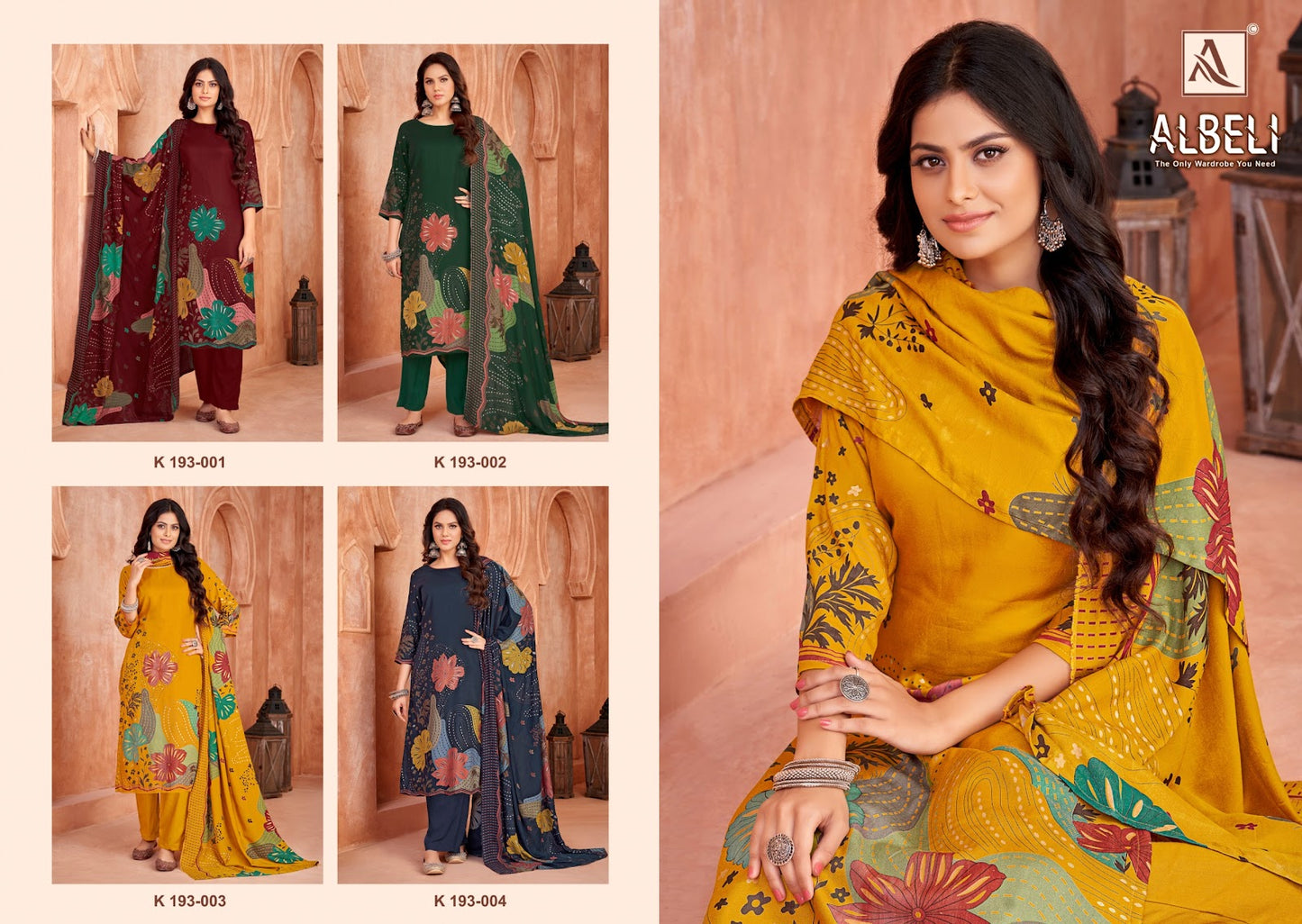 Albeli Alok Viscose Pashmina Suits Manufacturer Gujarat