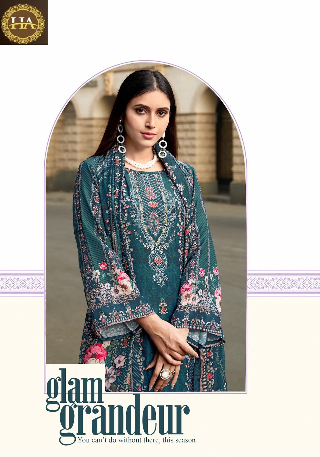 Aleesia Harshit Fashion Pure Maslin Karachi Salwar Suits Wholesale Price