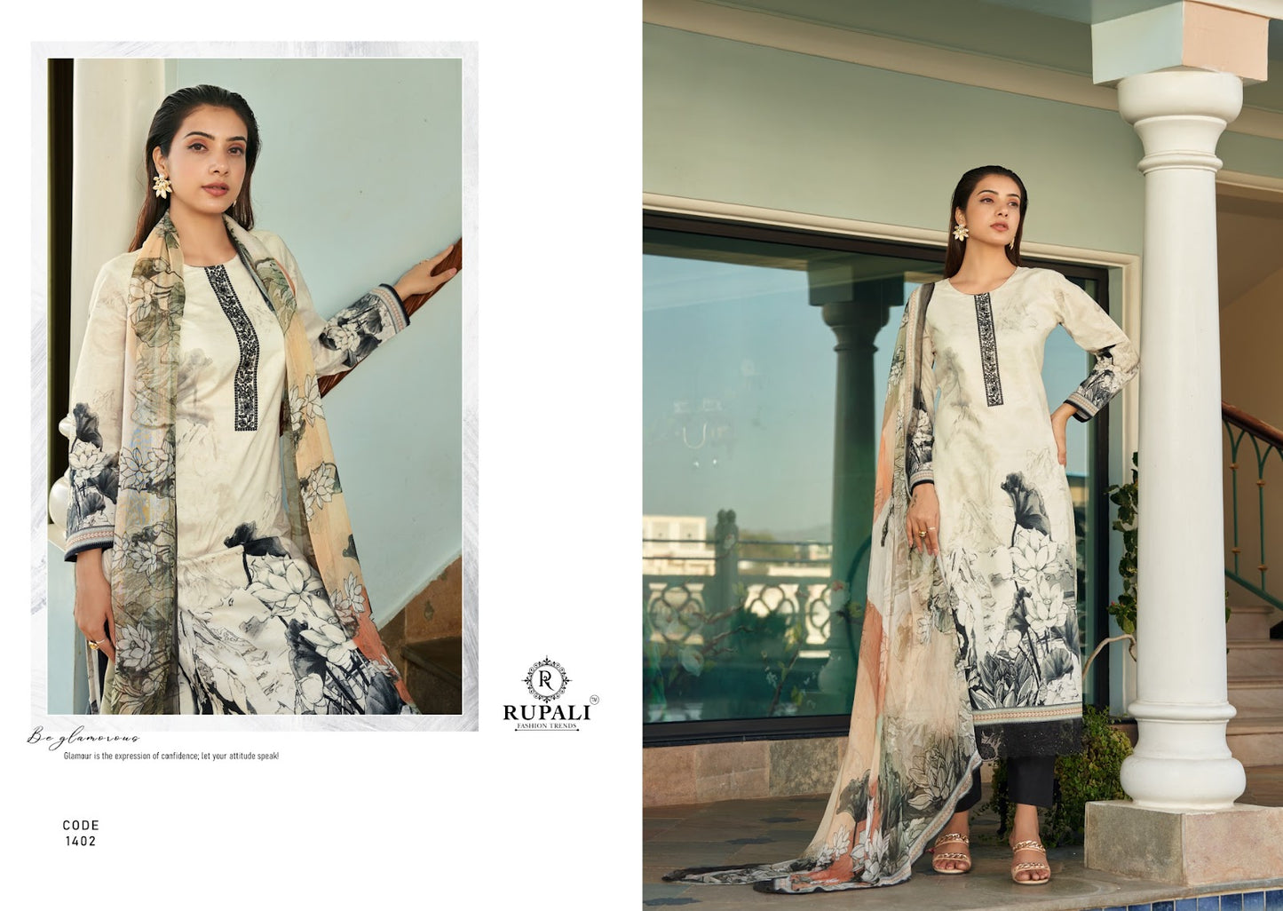 Alesha Rupali Cambric Pant Style Suits Wholesale Price