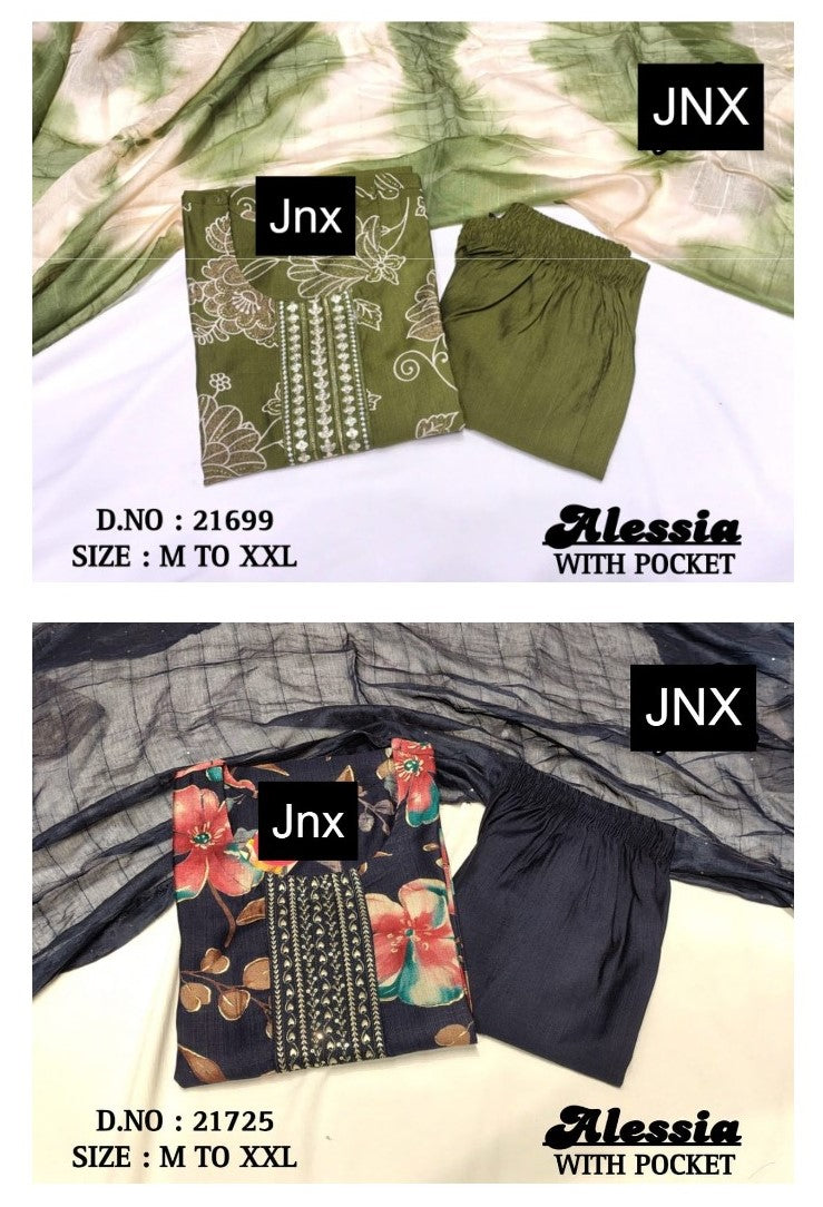 Alessia 121525 Jnx Vertican Readymade Pant Style Suits Manufacturer Gujarat