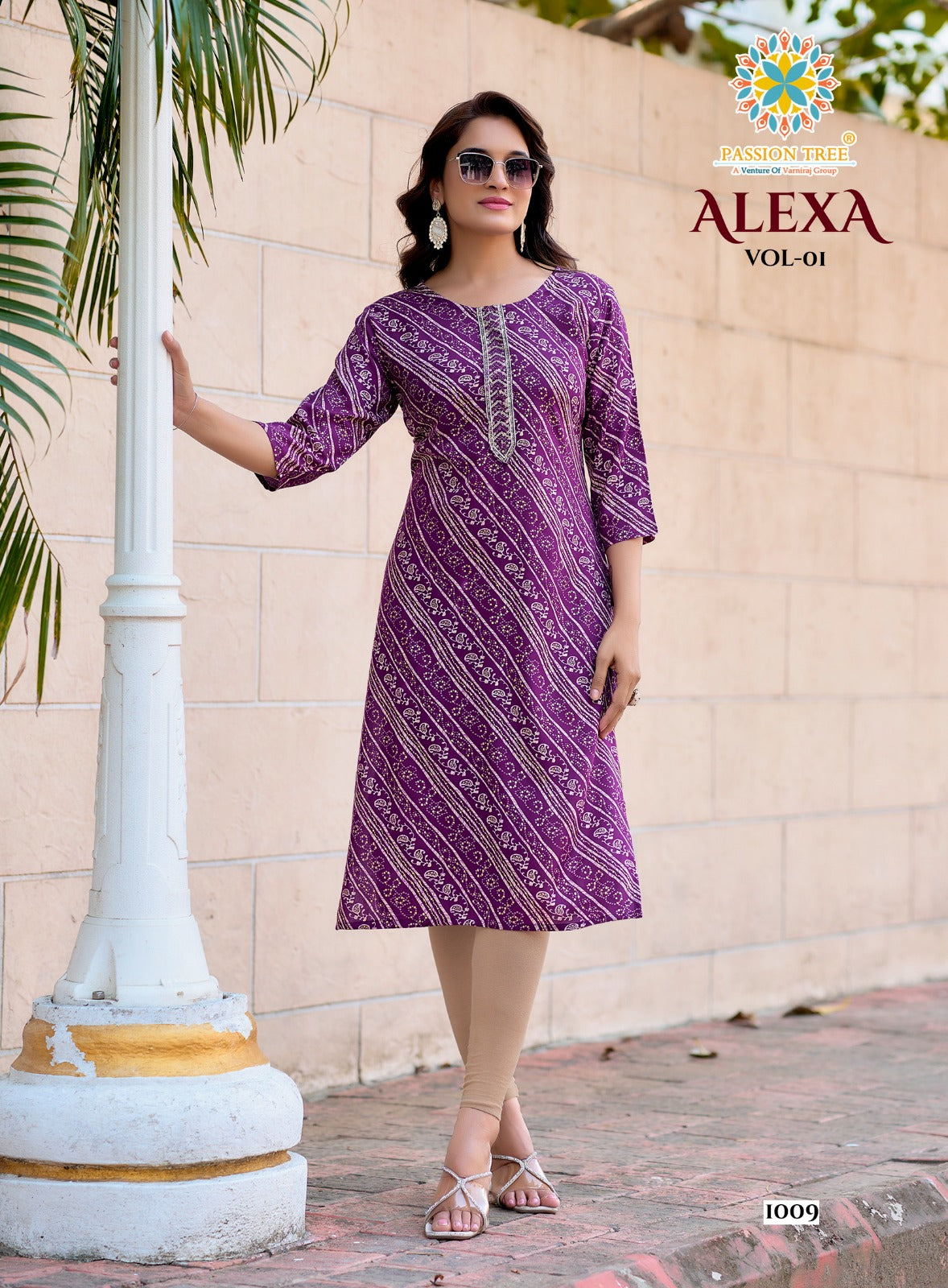Alexa Vol 1 Passion Tree Reyon Straight Cut Kurtis Wholesale Price