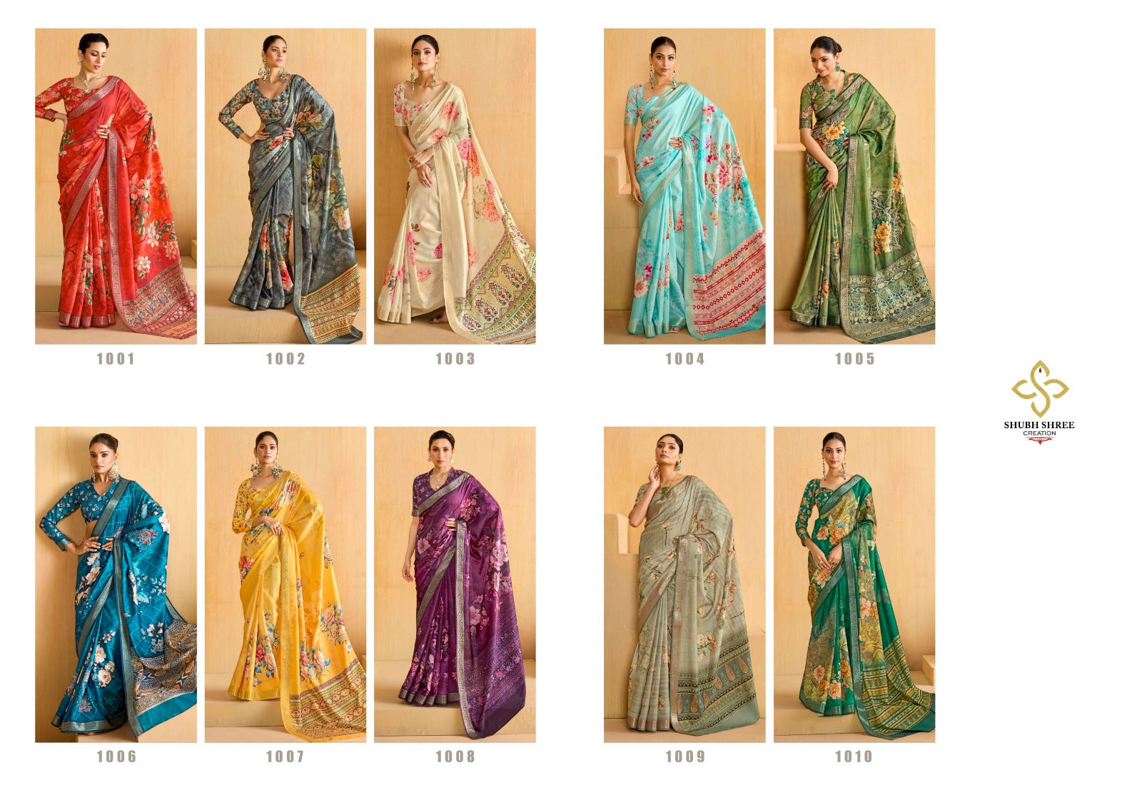 Kesariya Shubh Shree Branded Sarees main image 1