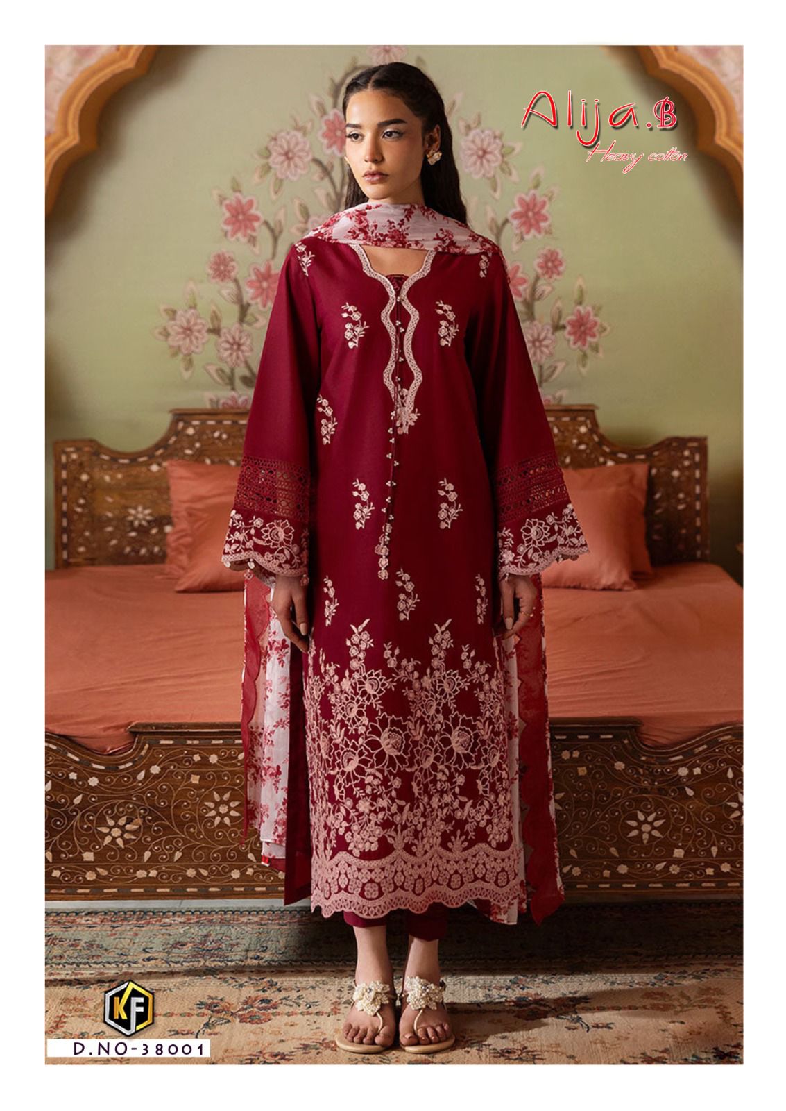 Alija B Vol 38 Heavy Cotton Luxury Collection Keval Fab Karachi Salwar Suits Wholesale Rate