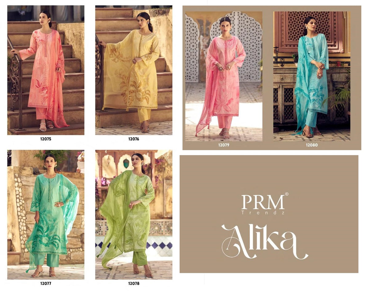 Alika Prm Trendz Pure Lawn Pant Style Suits Wholesale Price