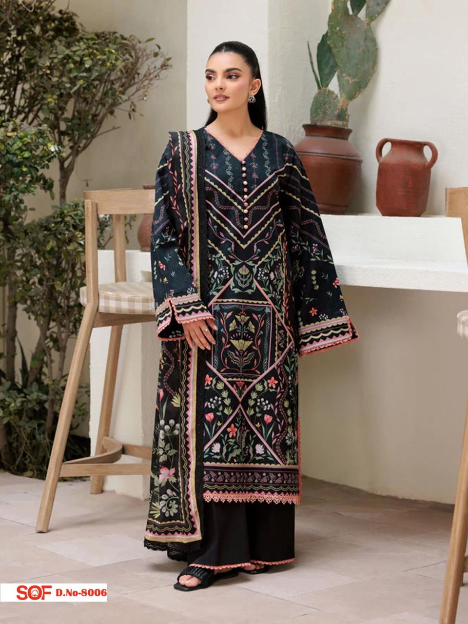 Aliya B Vol 8 Shree Om Lawn Karachi Salwar Suits Wholesale